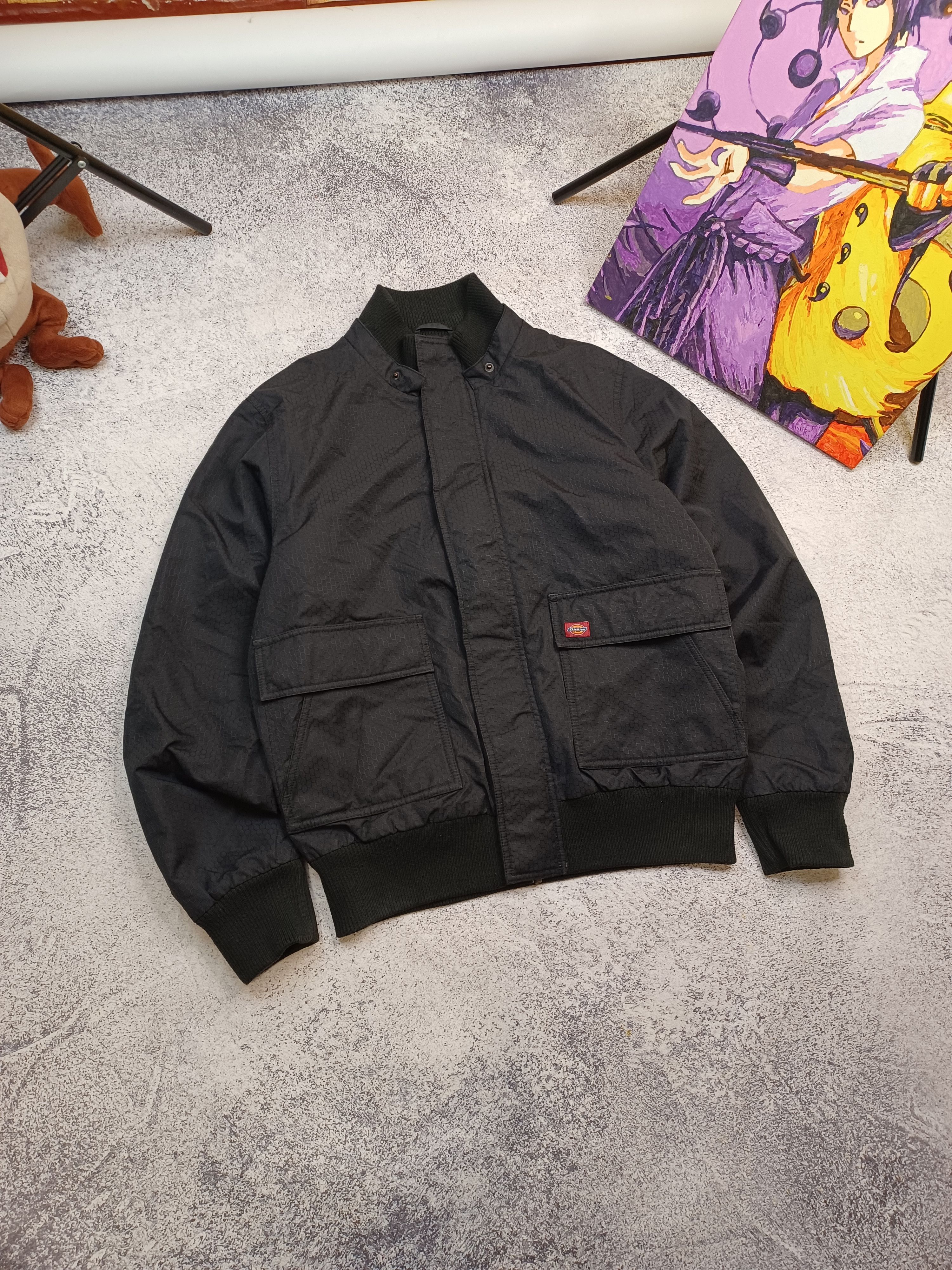 Dickies Dickies Black Bomber Jacket - Men's Size L Size US L / EU 52-54 / 3 - 1 Thumbnail