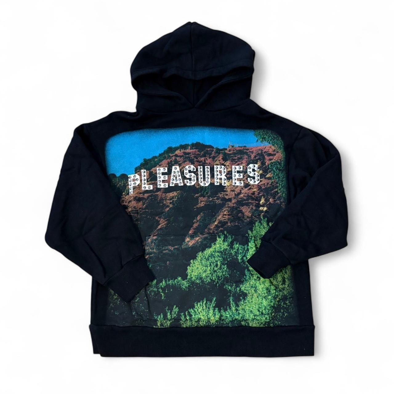 Pleasures sz S - Pleasures Hollywood Sign Studded Pullover Hoodie Size US S / EU 44-46 / 1 - 1 Thumbnail