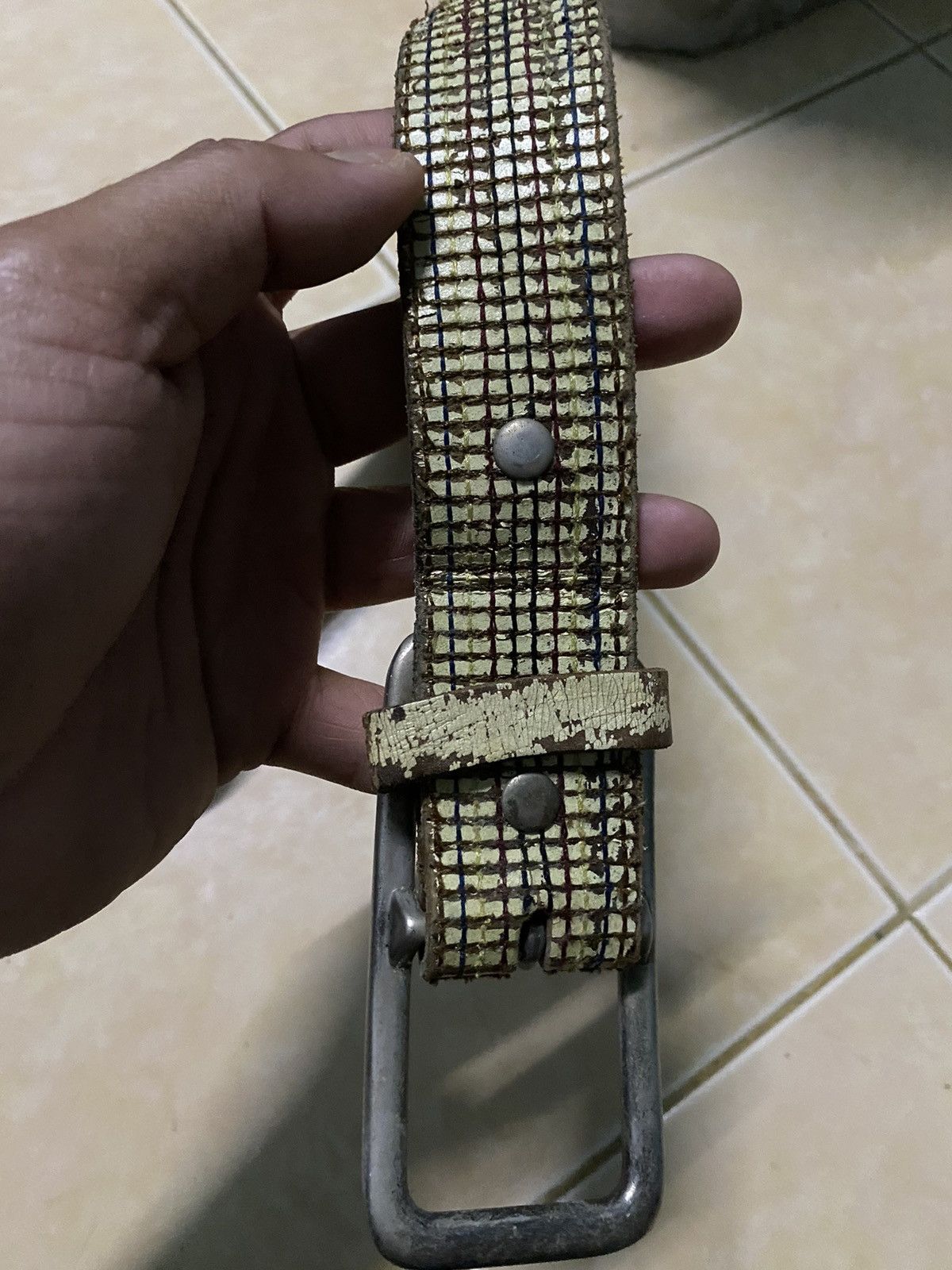 Leather × Vintage Vtg Belt Leather Island By Bill Lavin Size 34 - 4 Thumbnail