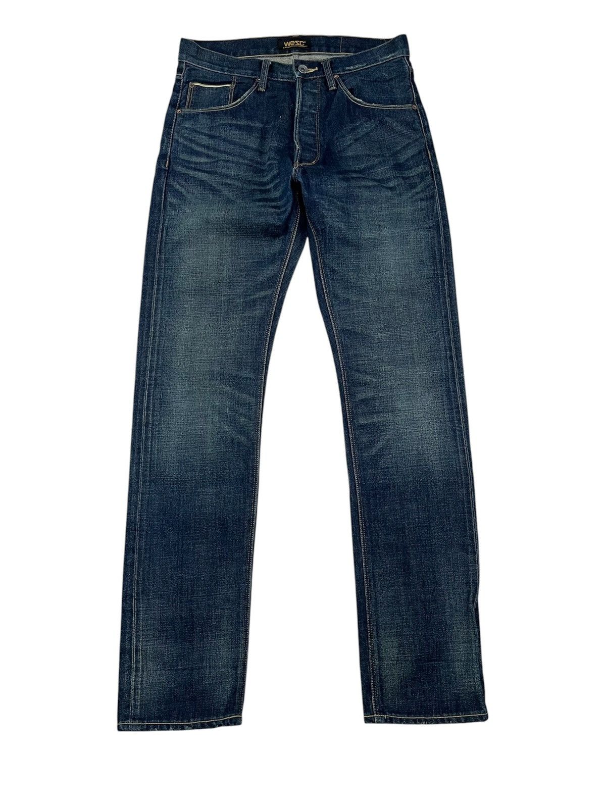Japanese Brand 🇯🇵WESC Japanese slim selvadge denim jeans pants Size US 29 - 3 Thumbnail