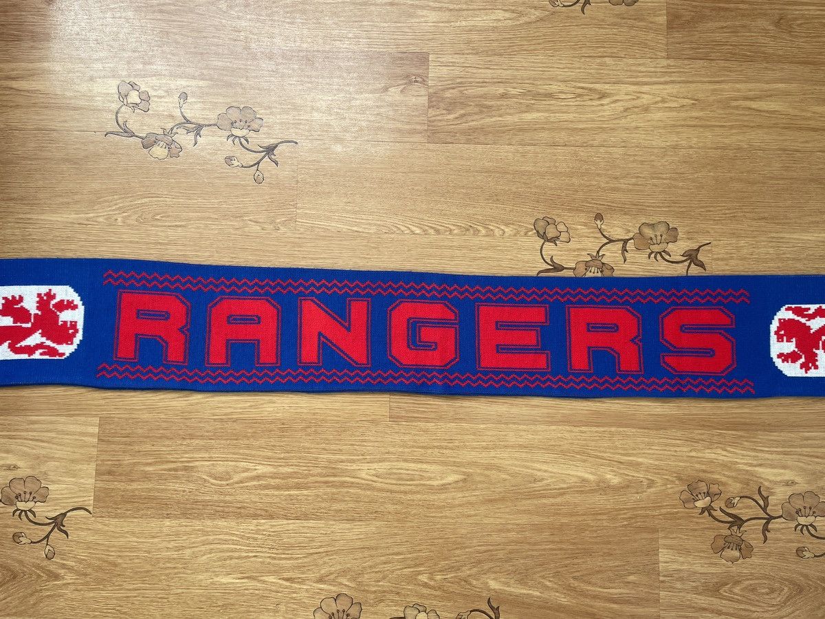 Vintage Vintage Glasgow Rangers FC Blue Football Soccer scarf Size ONE SIZE - 3 Thumbnail