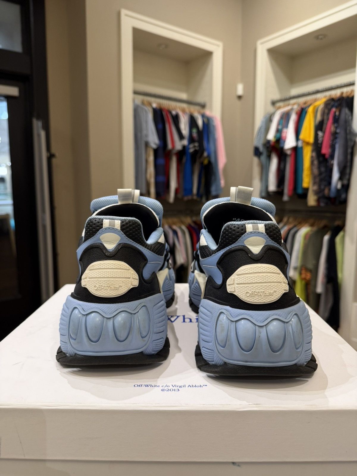 Off-White Off-White Glove Slip On Sneaker - light Blue Size US 7 / EU 40 - 6 Thumbnail
