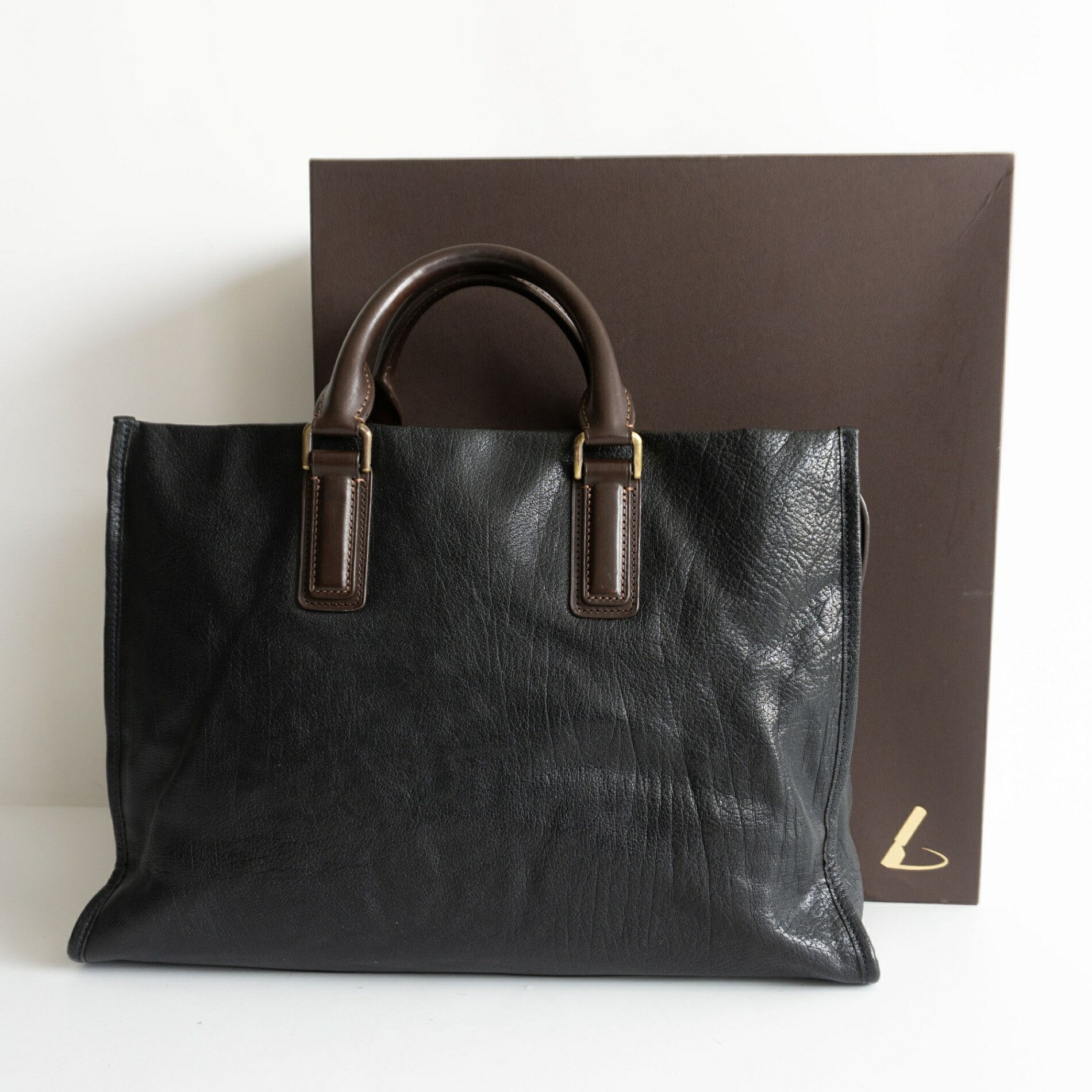 Japanese Brand Buffalo Square Briefcase Bag Size ONE SIZE - 1 Thumbnail