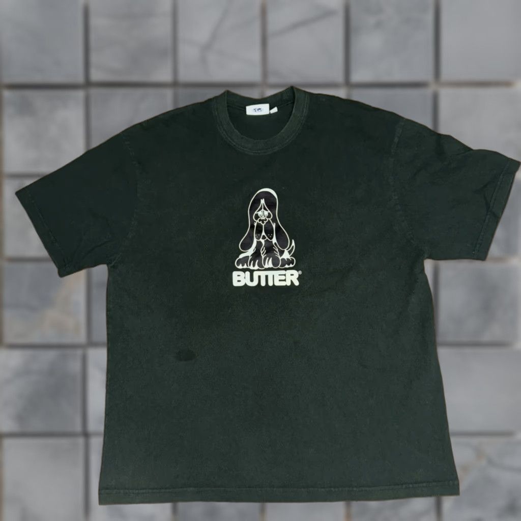 Buttero Butter T-Shirt Green XL Men Sad Dog Skateboarding Size US XL / EU 56 / 4 - 1 Thumbnail