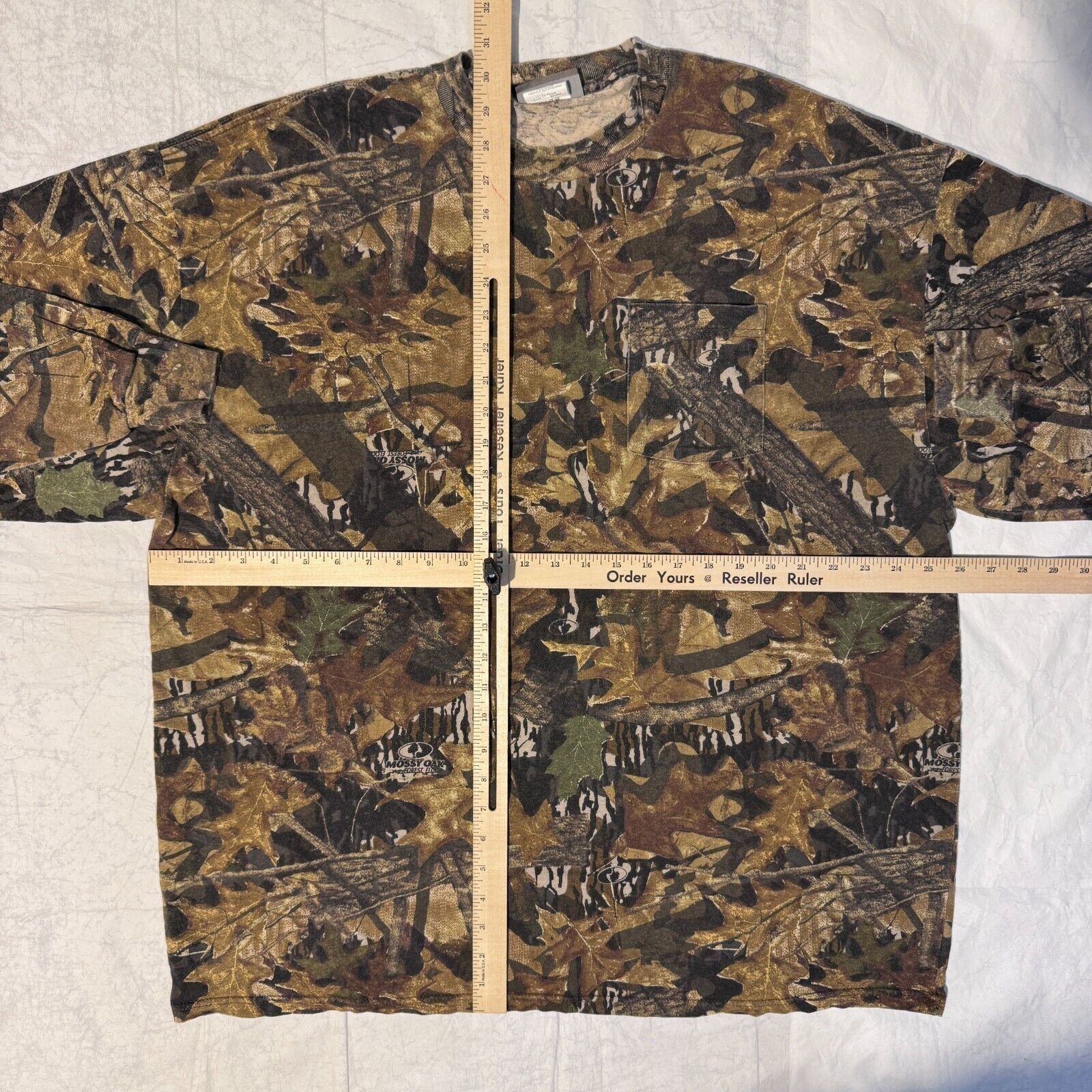 Jerzees Vintage Jerzees Outdoor Mossy Oak Camo Long Sleeve Tshirt - Size US XXL / EU 58 / 5 - 5 Thumbnail