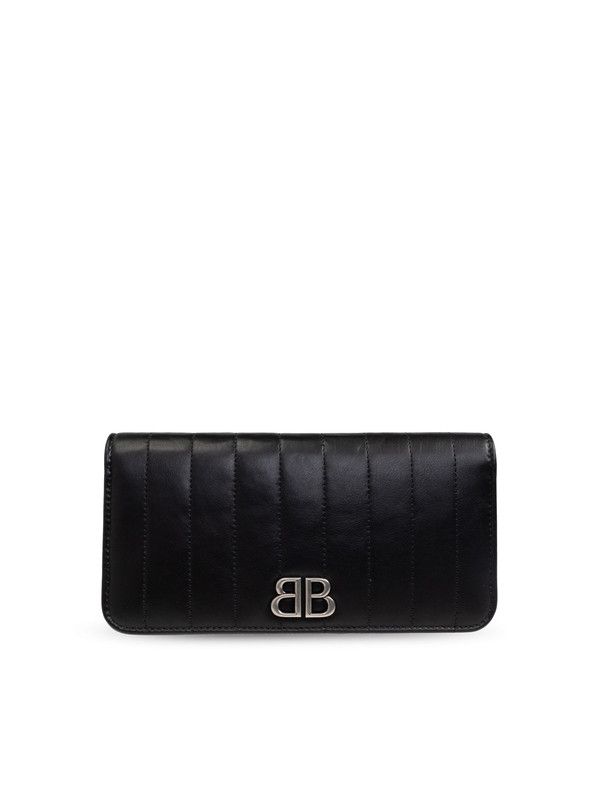 Balenciaga o1srvl11e0325 Size: OS / Monaco Vertical Long Wallet Black Size ONE SIZE - 1 Thumbnail