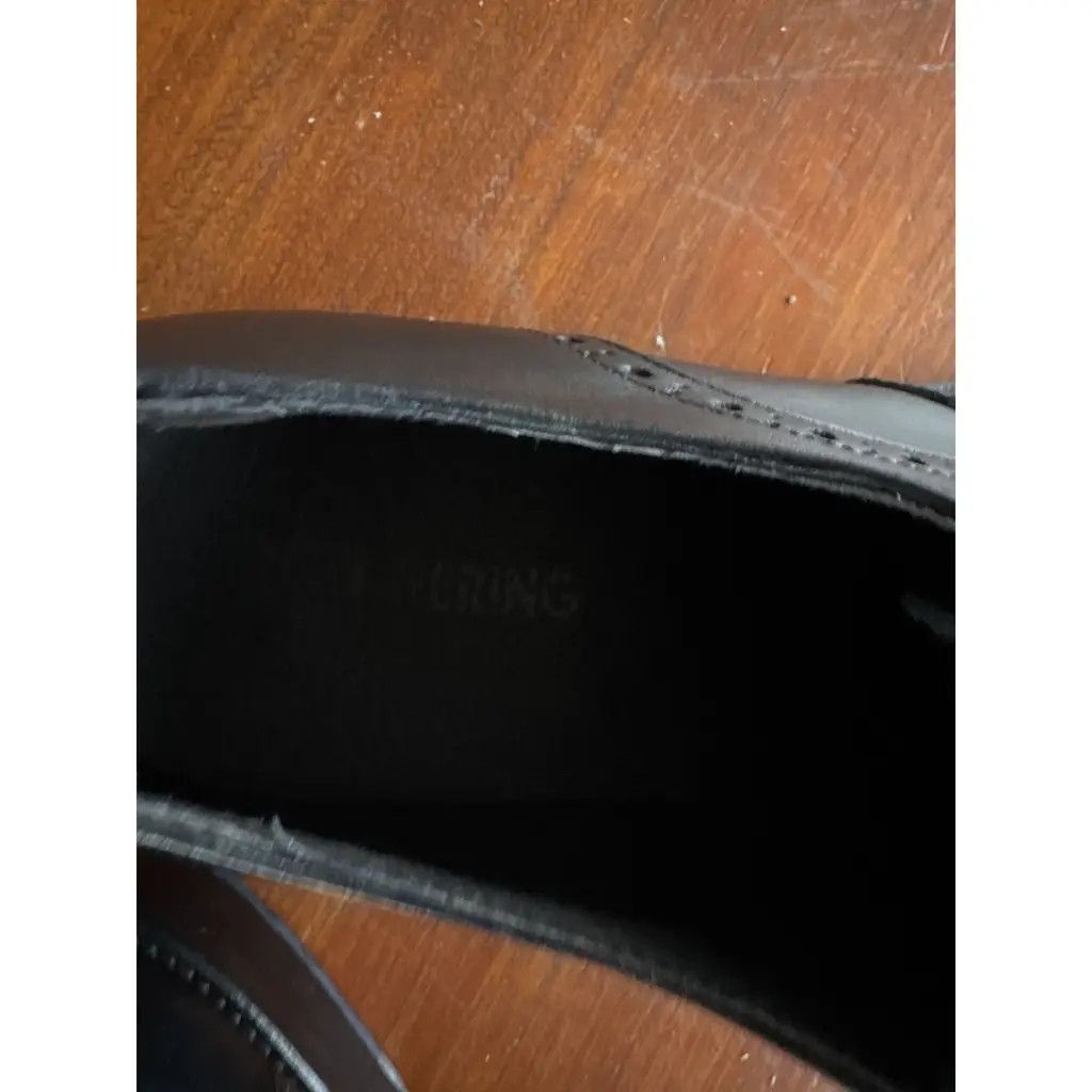 Other Black Leather Wingtip Derby Shoes – Made in Italy Size US 11 / EU 44 - 6 Thumbnail