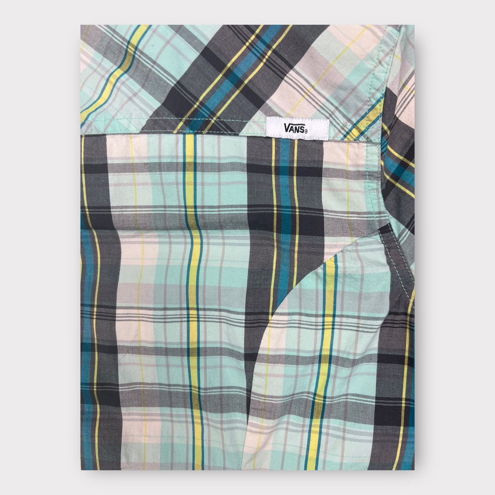 Vans Vans | Vintage Y2K Button Down Plaid Shirt | Medium Size M / US 6-8 / IT 42-44 - 7 Thumbnail