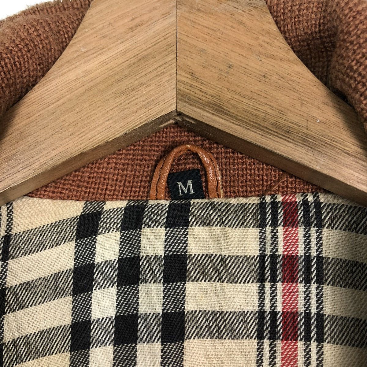 Japanese Brand 🔥VINTAGE BIKER LEATHER JACKET BLANKET CHECK TARTAN JAPAN Size US M / EU 48-50 / 2 - 18 Thumbnail