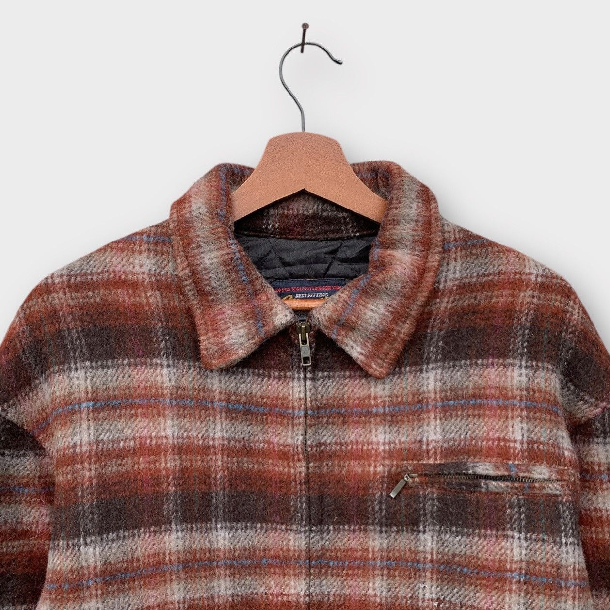 Vintage VINTAGE MAC EYE PLAID WOOL ZIPPER JACKET Size US M / EU 48-50 / 2 - 5 Thumbnail