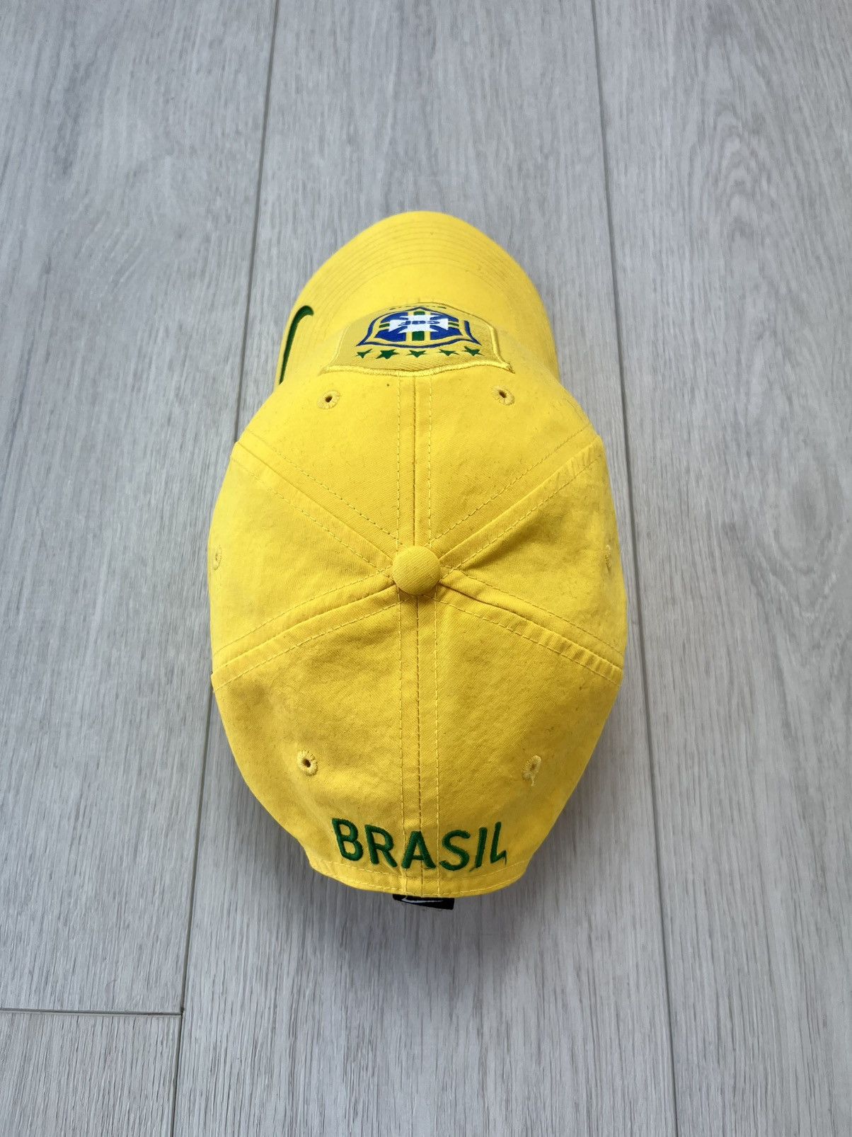 Nike × Vintage Vintage Nike Brazil Cap Soccer Blokecore Football Y2K 90s Size ONE SIZE - 5 Thumbnail