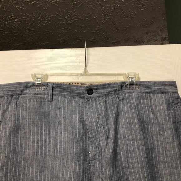 Black Brown 1826 black brown 1826 men's gray 100%linen pants size: 42/30 Size 42R - 2 Thumbnail