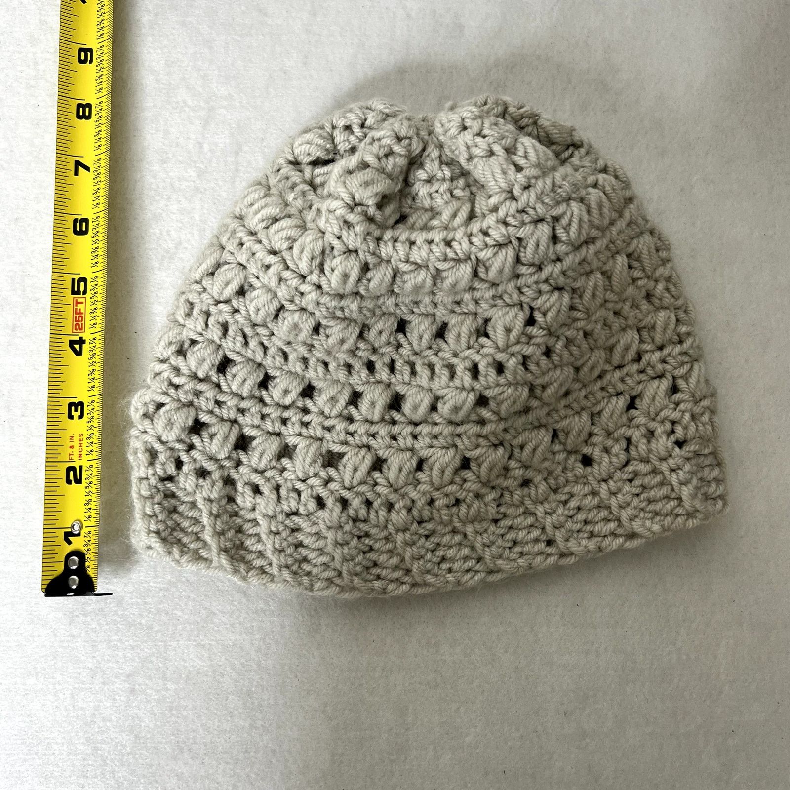 Handmade Handmade Gray Knit Beanie Hat Size ONE SIZE - 5 Thumbnail
