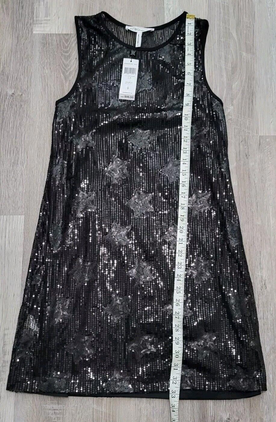 Designer Bcbgeneration Dress Small NWT $99 Black Sequin Stars Lace Size S / US 4 / IT 40 - 10 Thumbnail