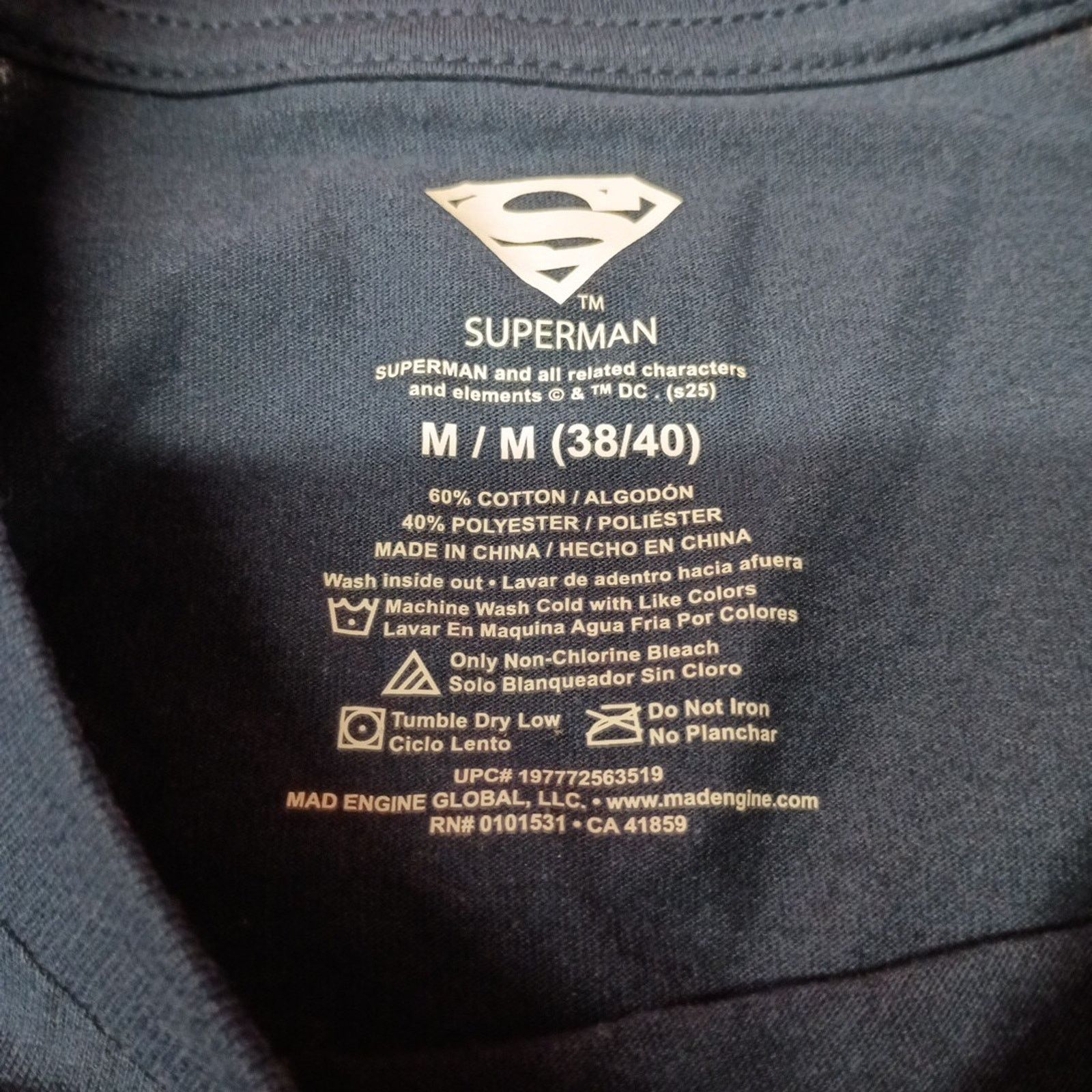 Other Superman Graphic T-Shirt Men’s Size M Medium Blue New NWT Size US M / EU 48-50 / 2 - 3 Thumbnail