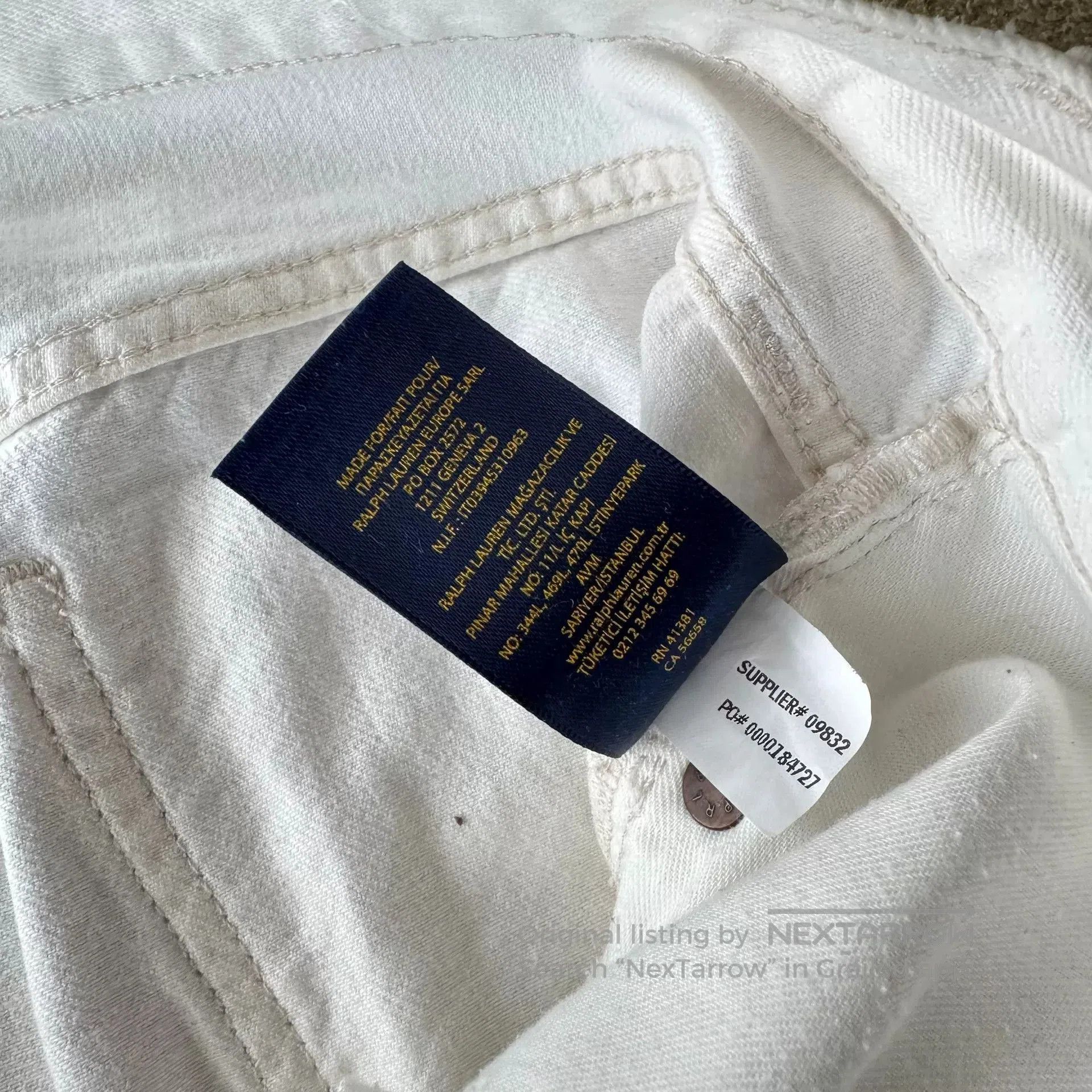 Polo Ralph Lauren Ralph Lauren Polo White Distressed Jeans. Size US 29 - 6 Thumbnail