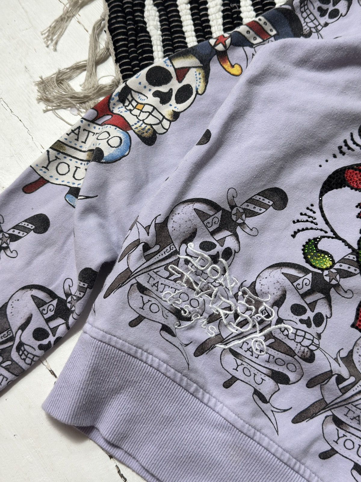 Ed Hardy VINTAGE ED HARDY ALL PRINTED 2000s ZIP UP HOODIE Size L / US 10 / IT 46 - 11 Thumbnail