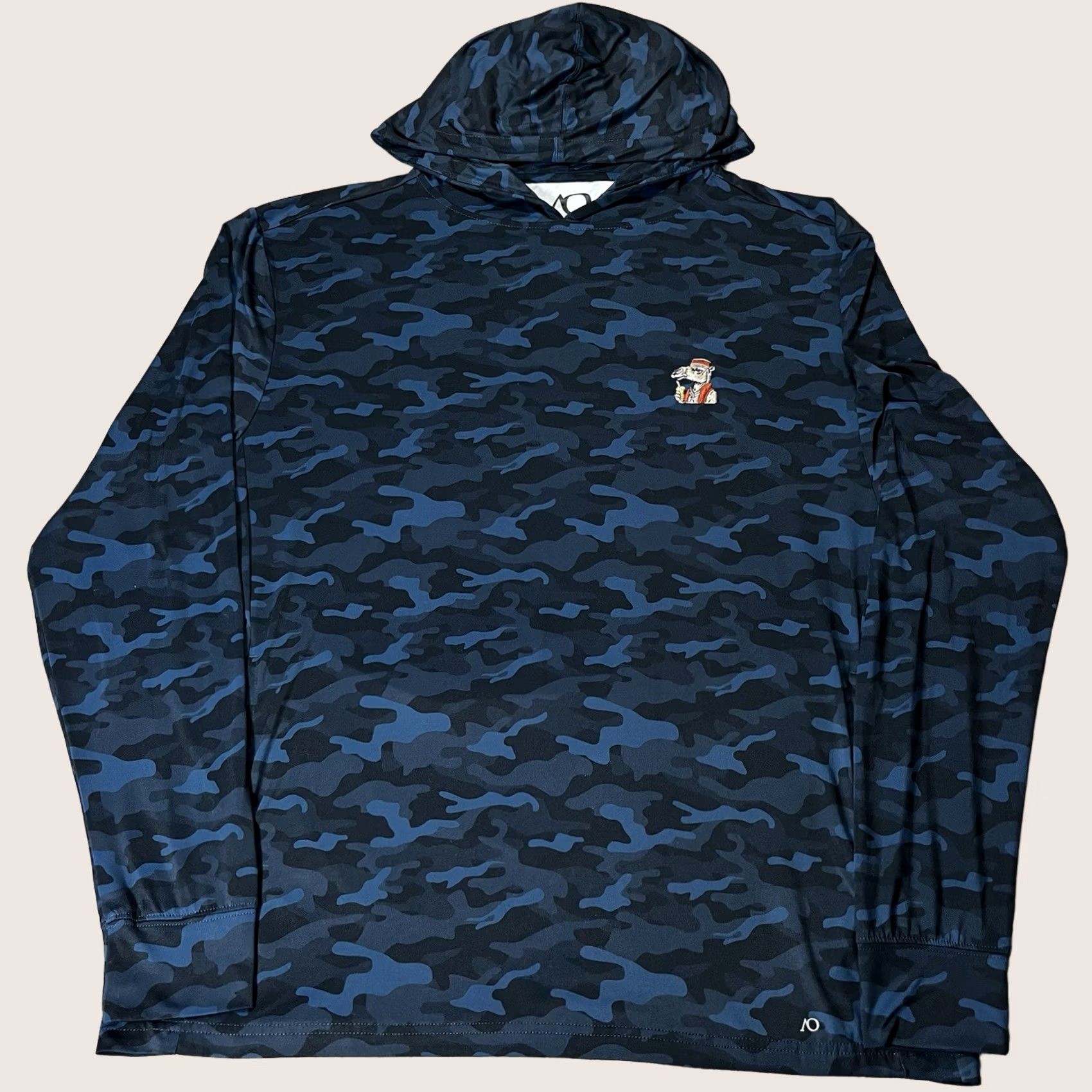 Camel Anderson Ord Hoodie Mens L Blue Camo Lightweight Pullover Logo Golf Size US L / EU 52-54 / 3 - 1 Thumbnail