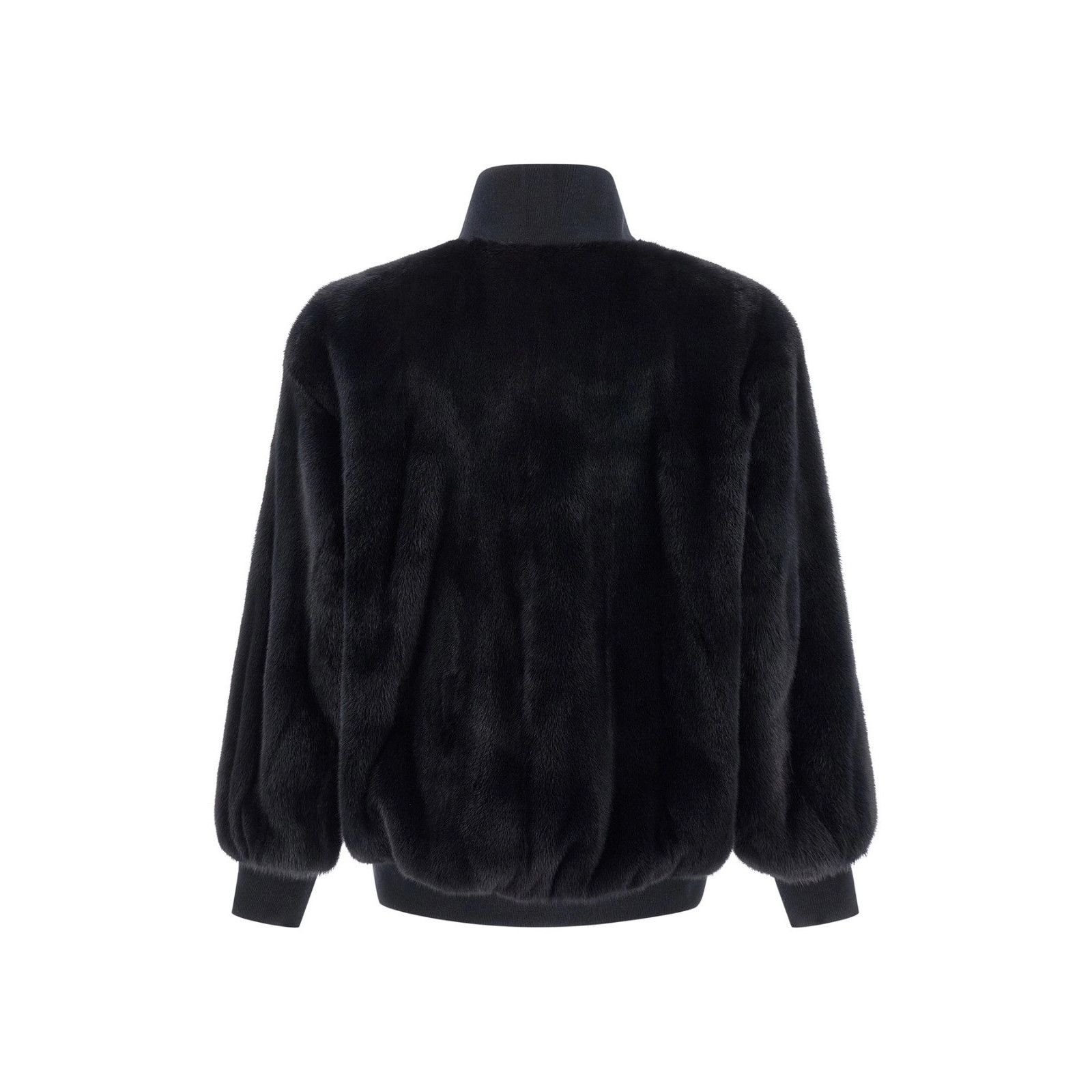 Other BLANCHA Blue Mink Fur Reversible Bomber Jacket New & Authent Size S / US 4 / IT 40 - 2 Thumbnail