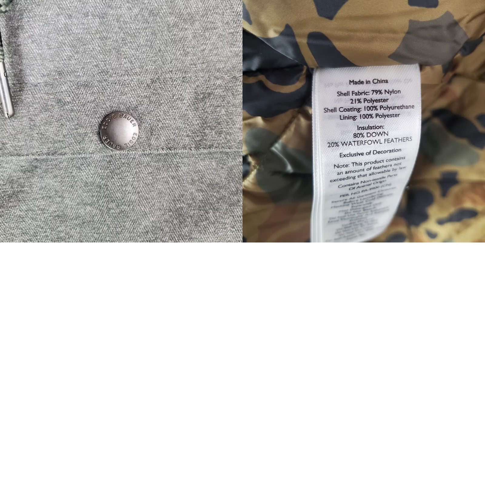 Eddie Bauer Eddie Bauer Jacket Main Selling Point Camo 650 Down Hooded Windproof Waterproof Weather Edge XL Green Mens Jacket Size US XL / EU 56 / 4 - 9 Thumbnail