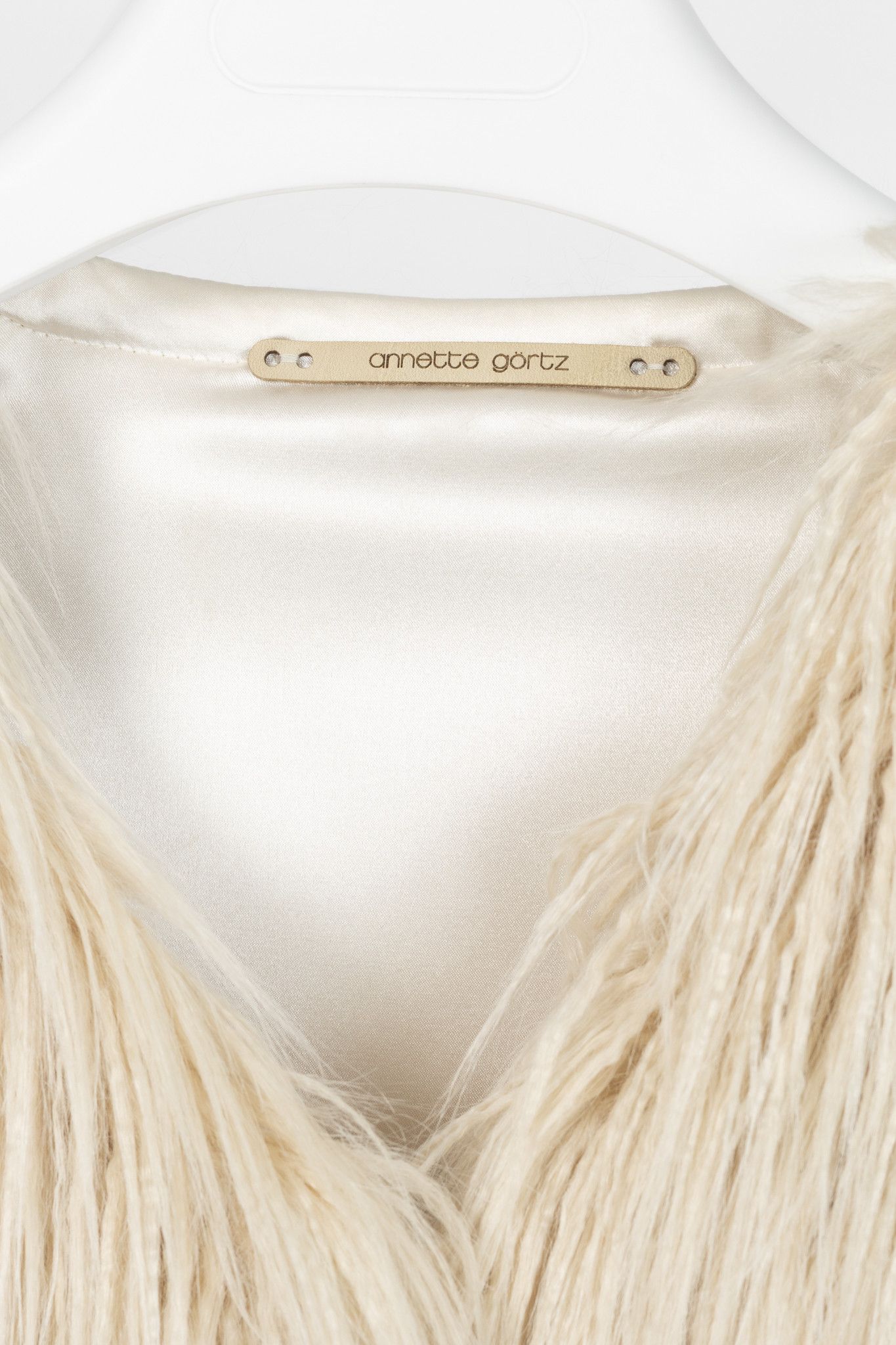 Annette Gortz Annette Gortz AW19 Gel Cream Faux Fur Jacket Size M / US 6-8 / IT 42-44 - 4 Thumbnail