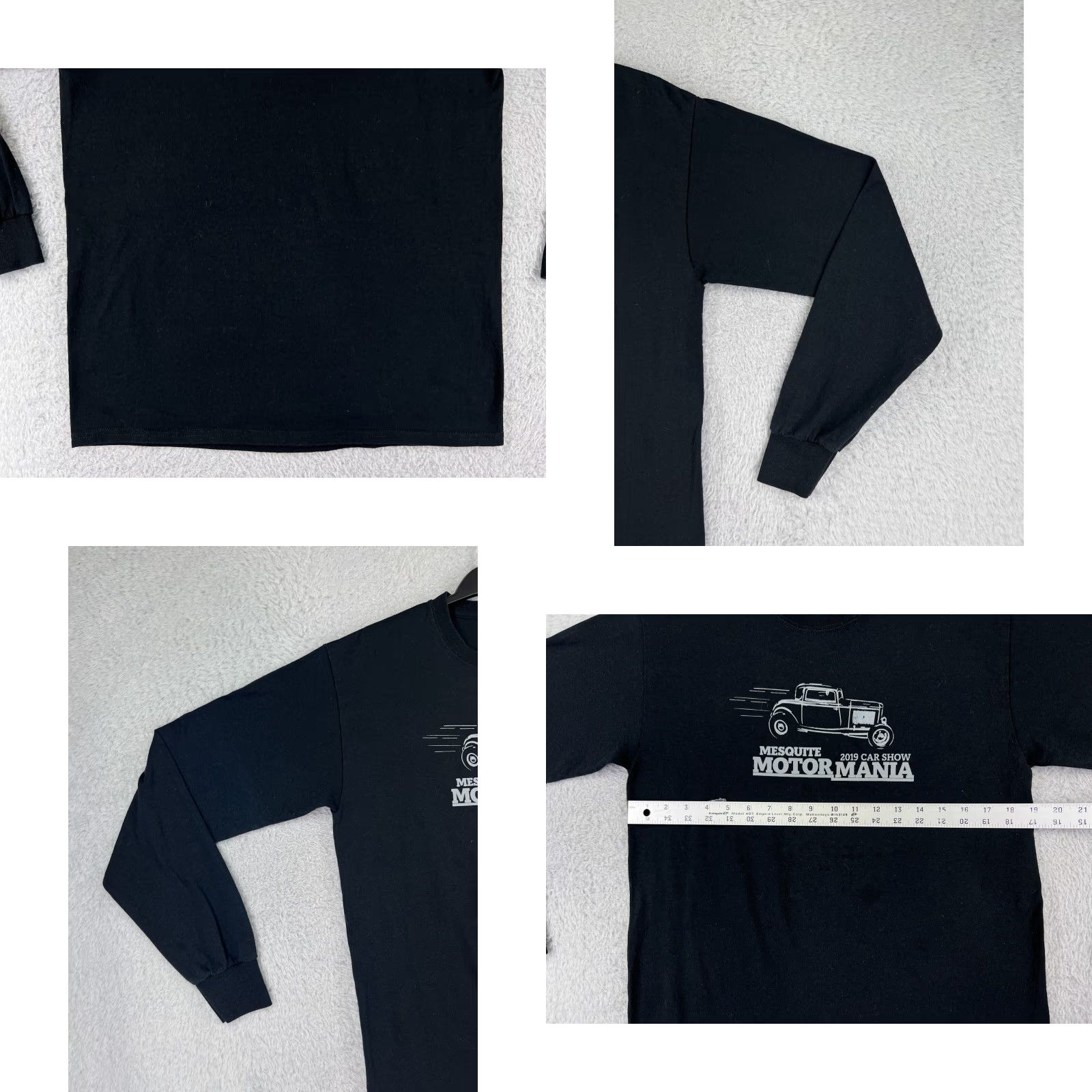 Vintage Mesquite Motor Mania Shirt Mens Medium Black 2019 Car Show Nevada Long Sleeve Size US M / EU 48-50 / 2 - 8 Thumbnail