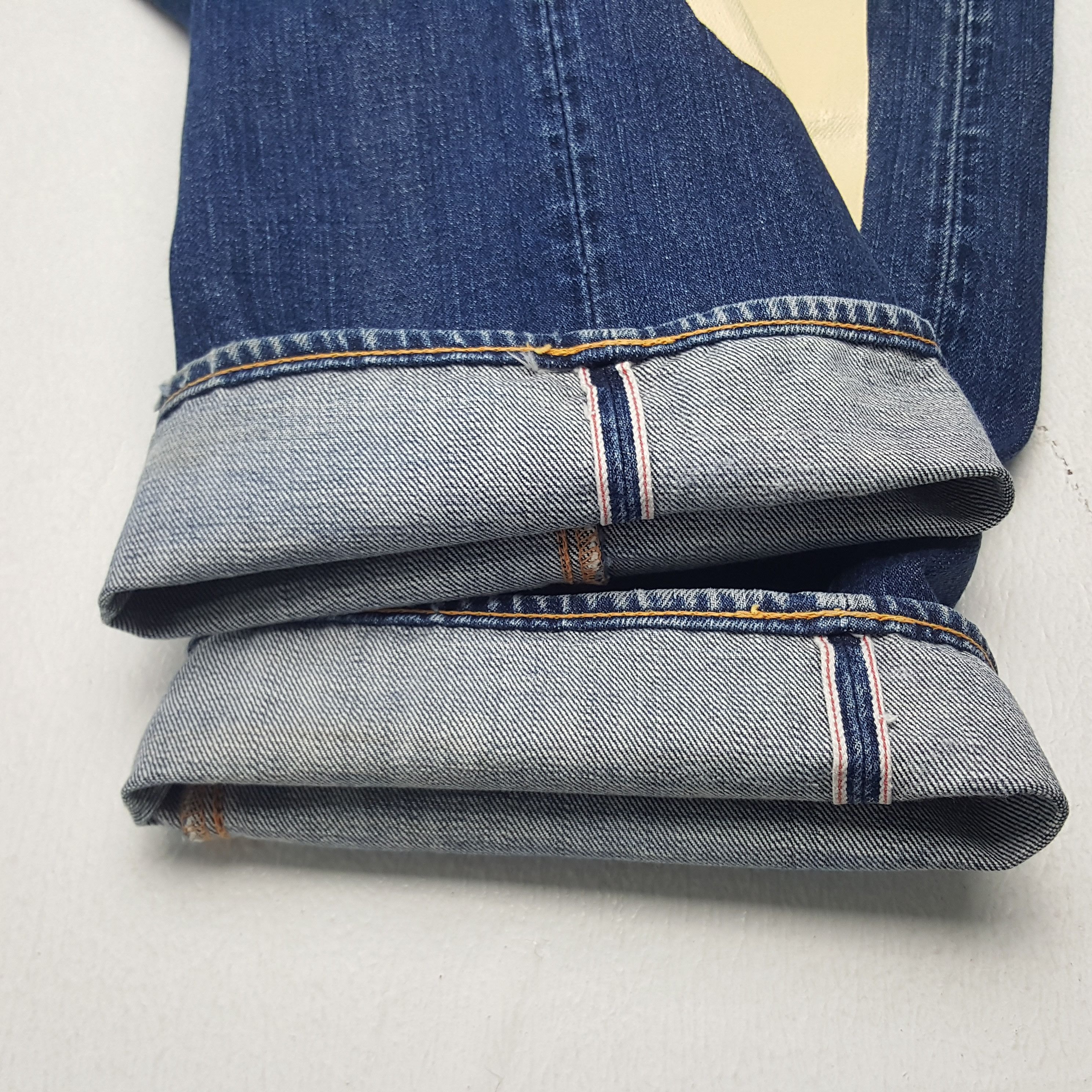 Japanese Brand × Vintage Vintage Evisu Yamane Selvedge Custom Art Logo Denim Jeans Size US 32 / EU 48 - 12 Thumbnail