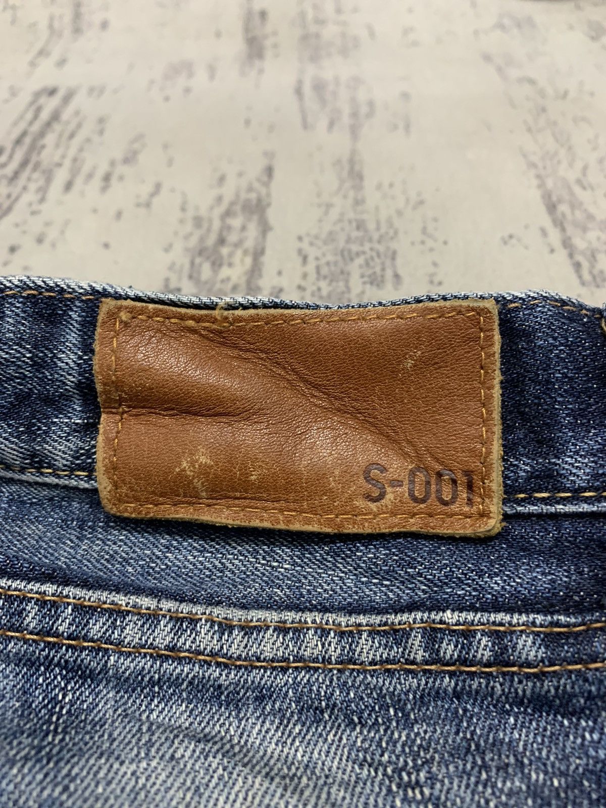 Japanese Brand Vtg Uniqlo S001 Kaihara Japanese Distressed Denim Jeans W32 Size US 32 / EU 48 - 16 Thumbnail