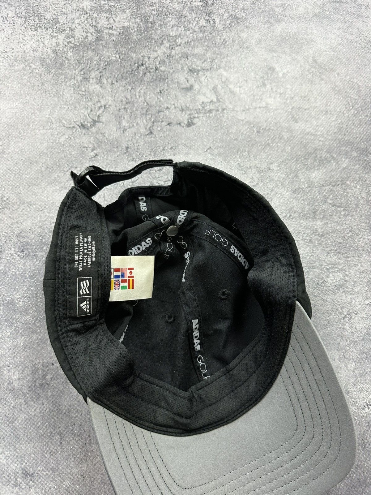 Adidas Vintage Adidas Centre Logo Mens Black Streetwear cap y2k hat Size ONE SIZE - 11 Thumbnail