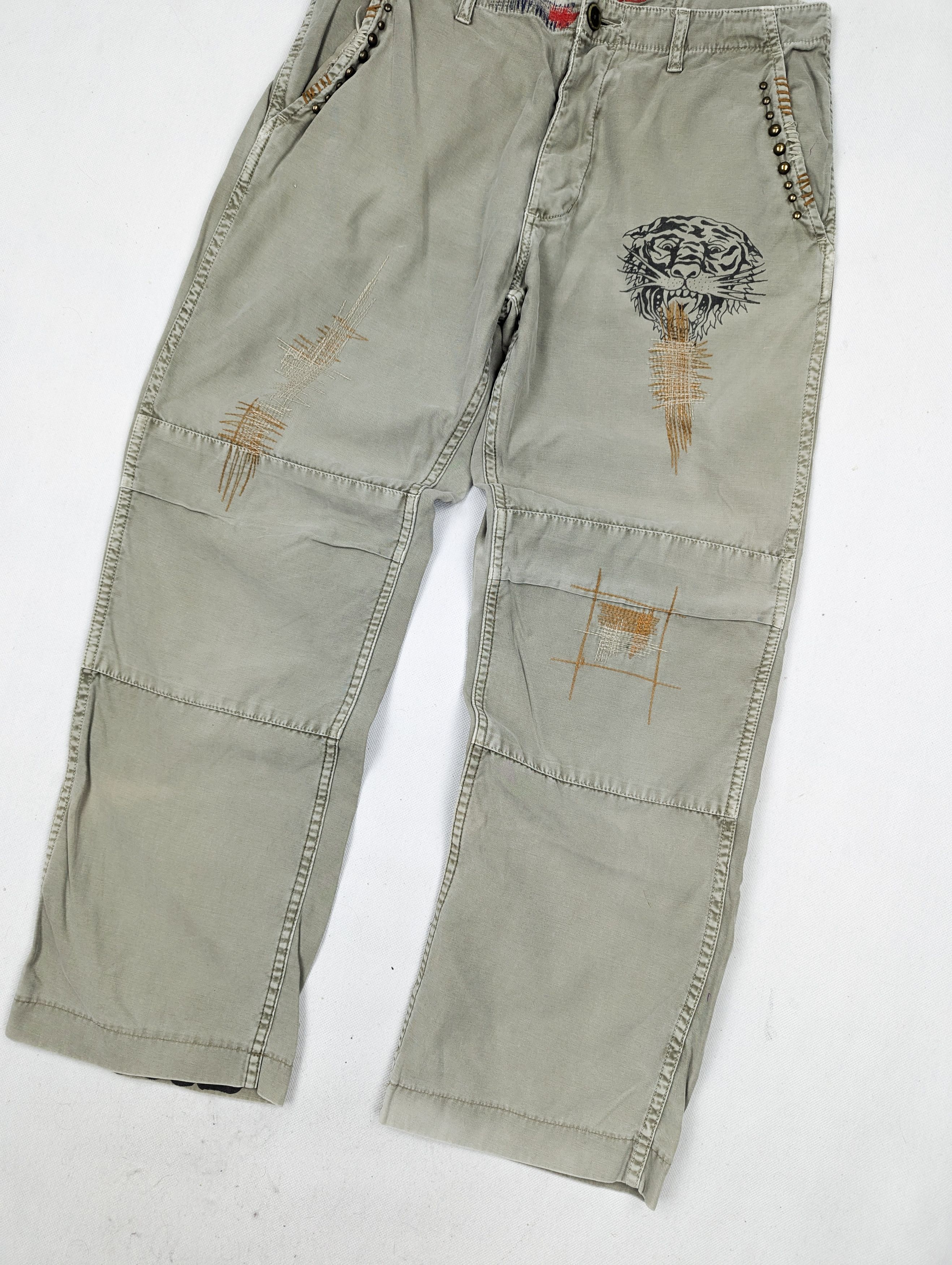 Ed Hardy Ed Hardy khaki green jeans denim trousers M Size US 32 / EU 48 - 3 Thumbnail