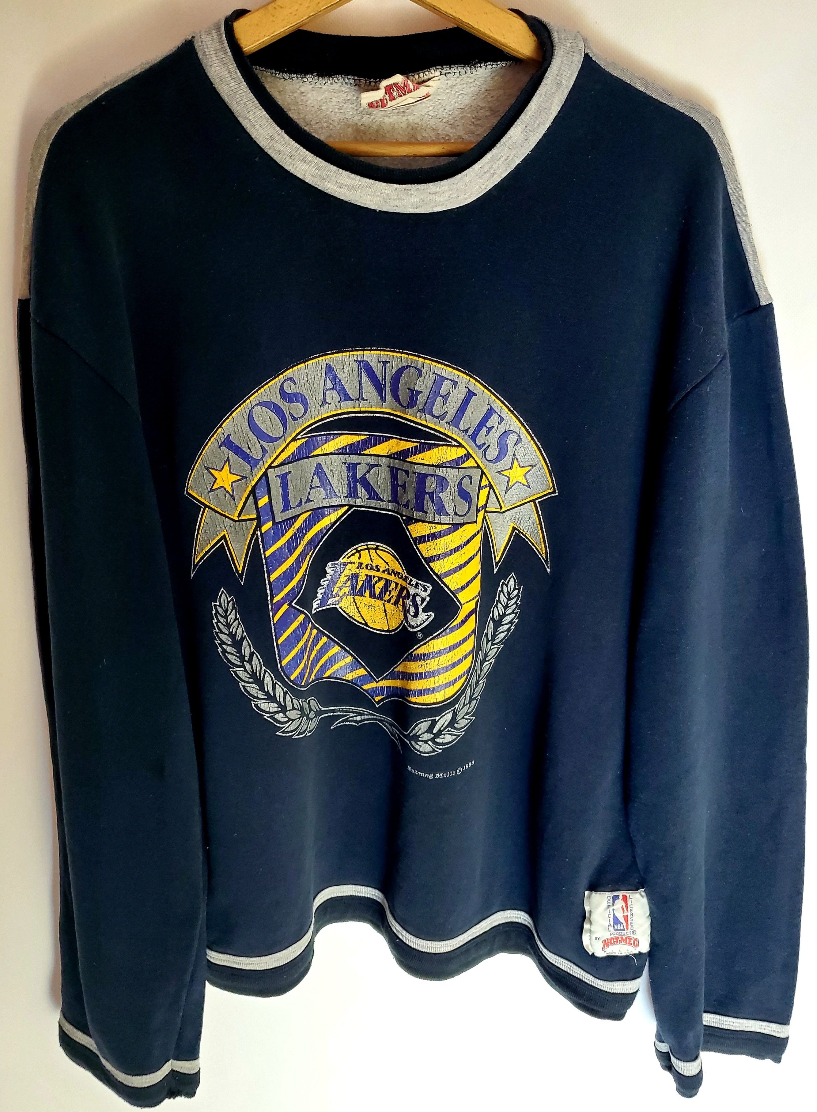 NBA × Vintage Los Angeles Lakers Member Club NBA Sweater Nutmeg 90s L Size US L / EU 52-54 / 3 - 1 Thumbnail