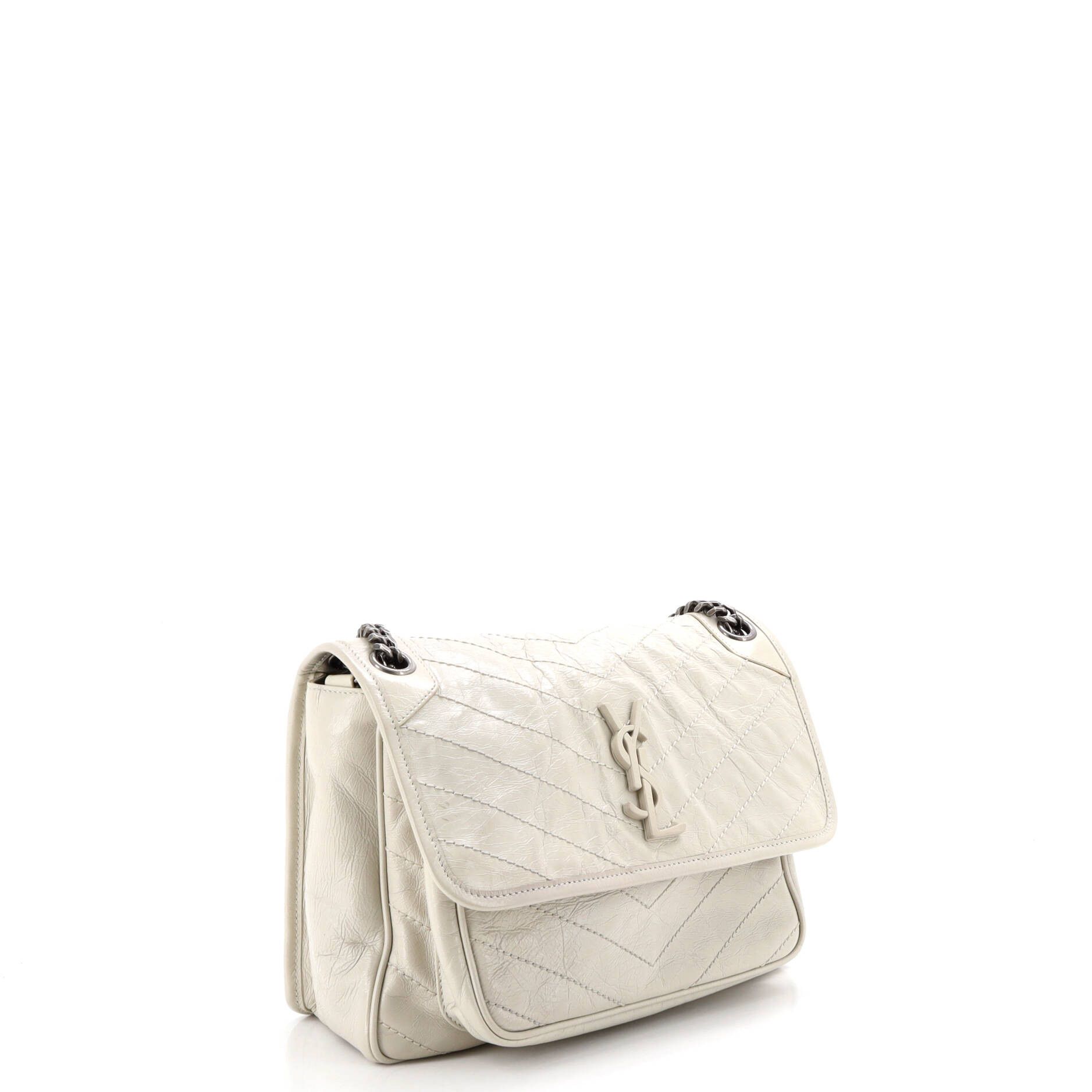 Saint Laurent Paris Saint Laurent Niki Chain Flap Bag Matelasse Chevron Leather Size ONE SIZE - 1 Thumbnail