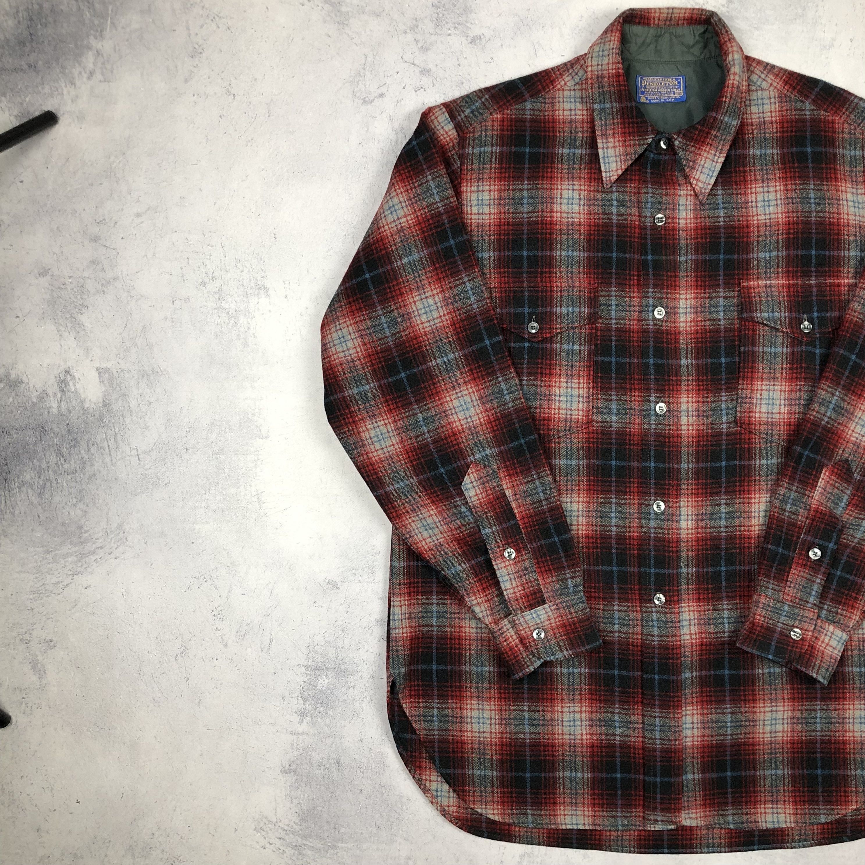Pendleton Vintage Pendleton Flannel Plaid USA Pure Virgin Wool Shirt Size US L / EU 52-54 / 3 - 6 Thumbnail
