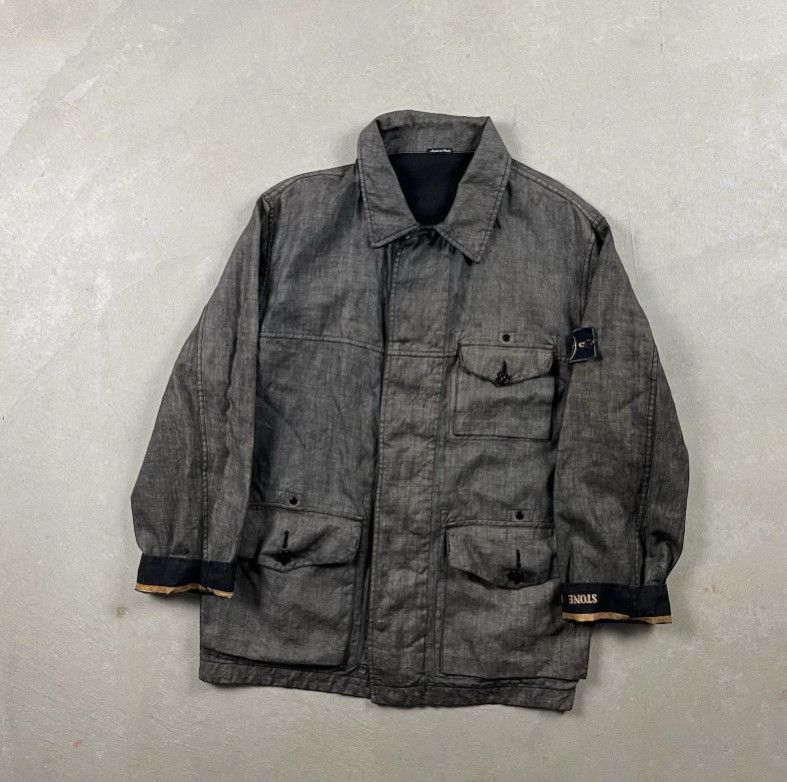 Vintage 1998 Stone Island Flax Reversible Jacket