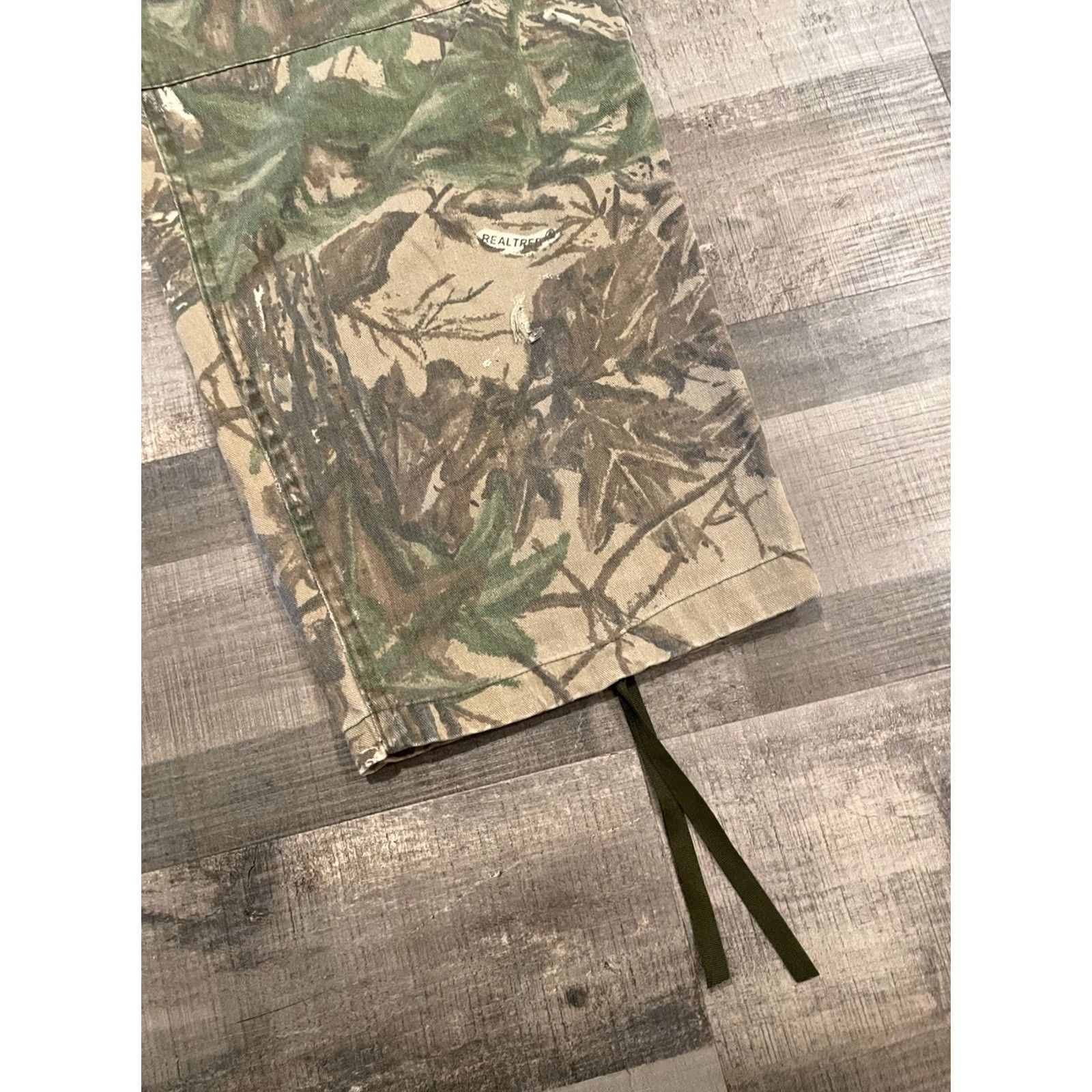 Vintage VINTAGE American Vintage Cargo Pants Mens XL 5-Pocket CA Miltary Wide-Leg Camouflage Camo Cotton Polyester USA 90s Workwear Baggy Distressed Size US 36 / EU 52 - 6 Thumbnail