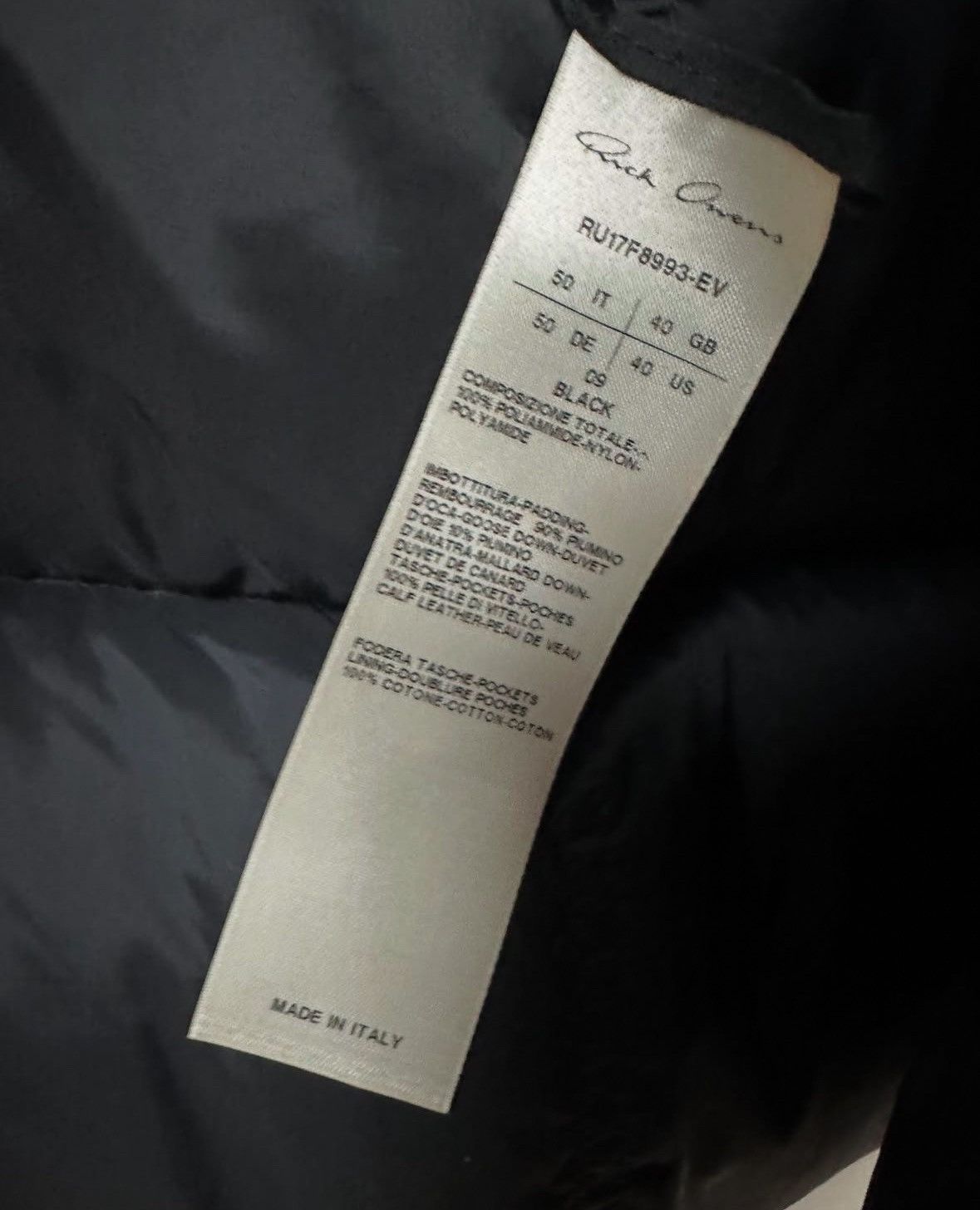 Rick Owens Rick Owens FW17 'GLITTER' Jumbo Leather Pocket Puffer Jacket Size US L / EU 52-54 / 3 - 7 Thumbnail