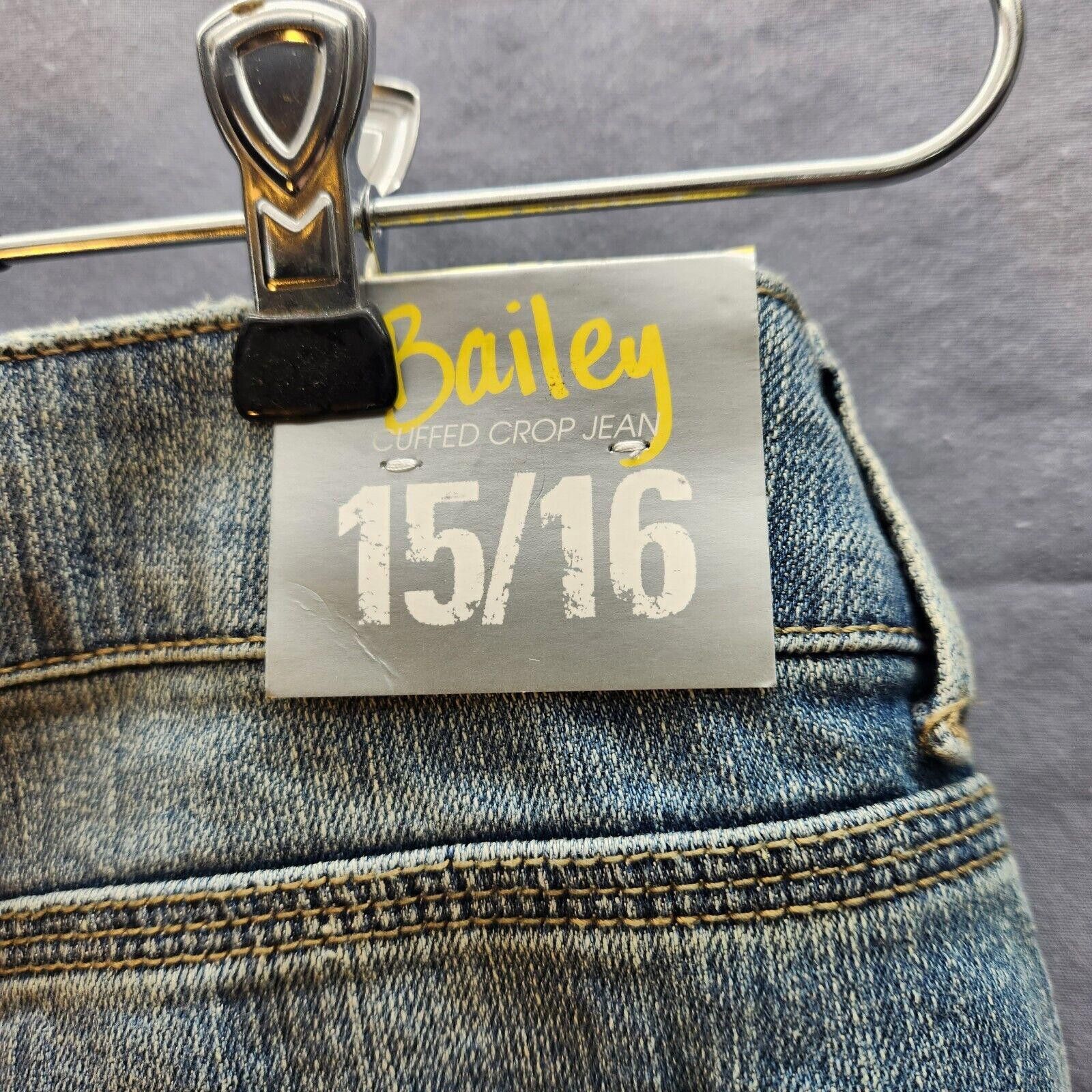 Designer NWT Deliahs Bailey Cuffed Cropped Jeans Size 15/16 New Size 38" / US 16 / IT 52 - 7 Thumbnail