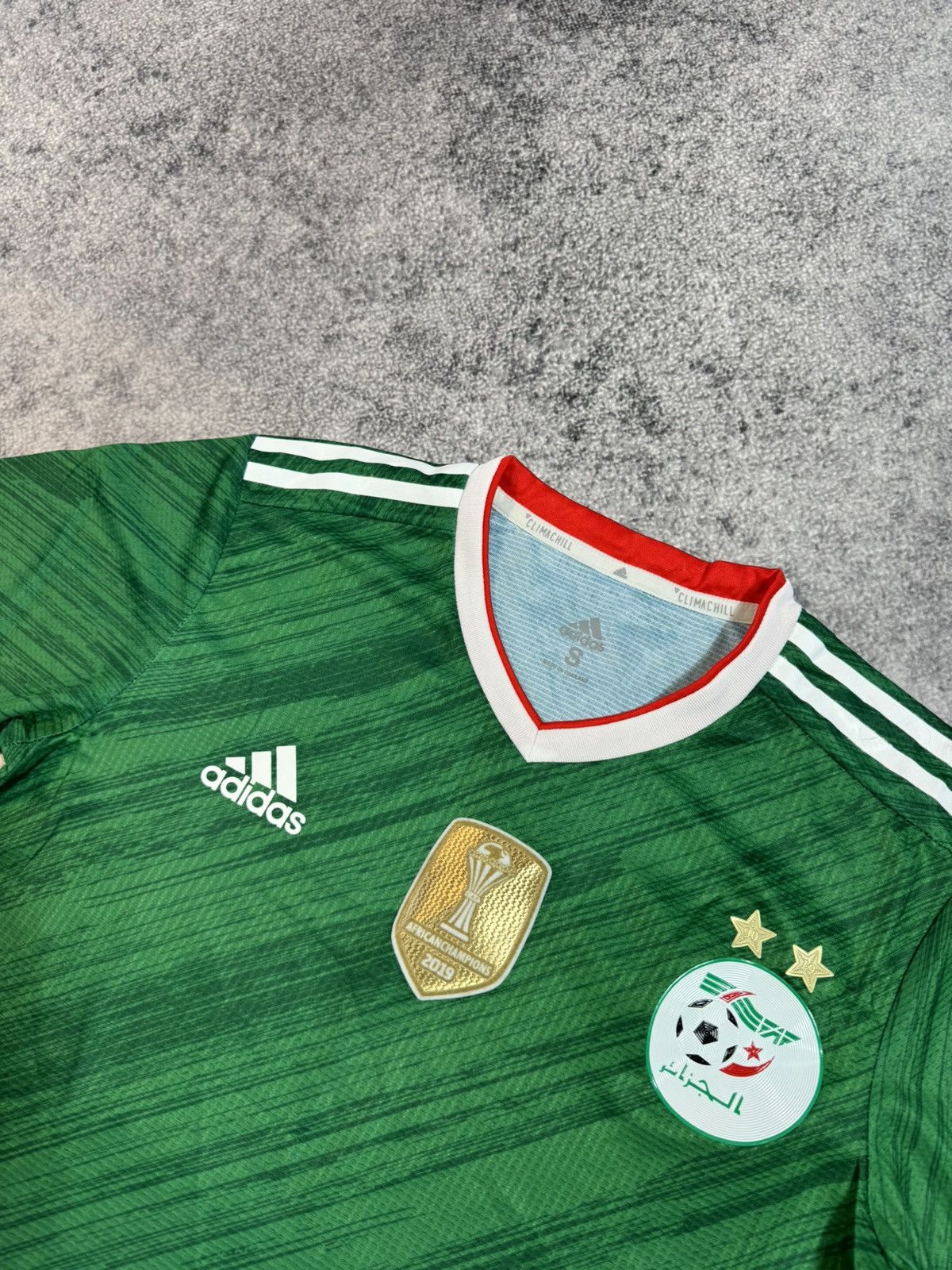 Adidas × Vintage VTg Algeria Adidas Soccer Jersey Blokecore Style Rare S Size US S / EU 44-46 / 1 - 2 Thumbnail