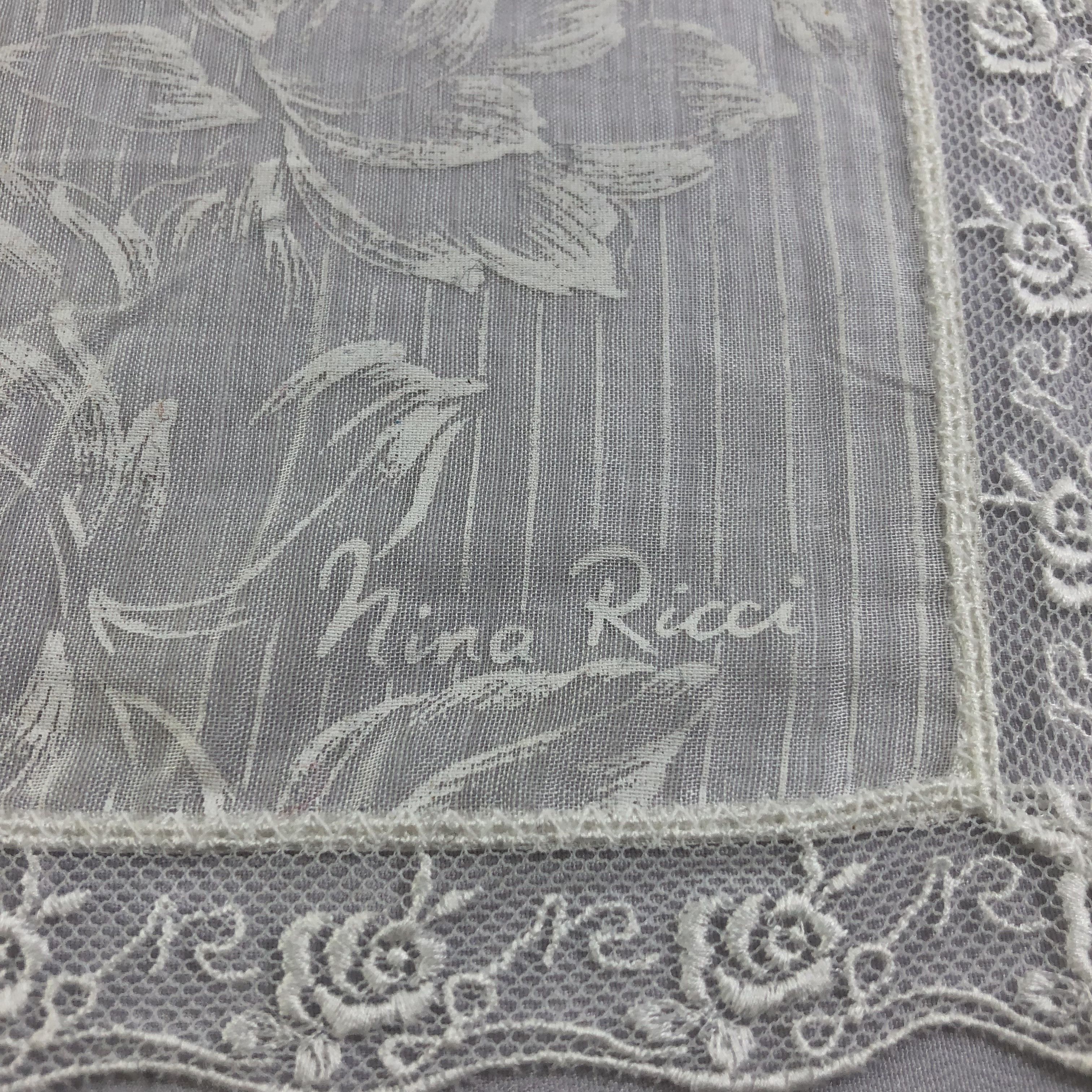 Other Nina Ricci Laces Handkerchief Neckerchief Bandana H1784 Size ONE SIZE - 4 Thumbnail