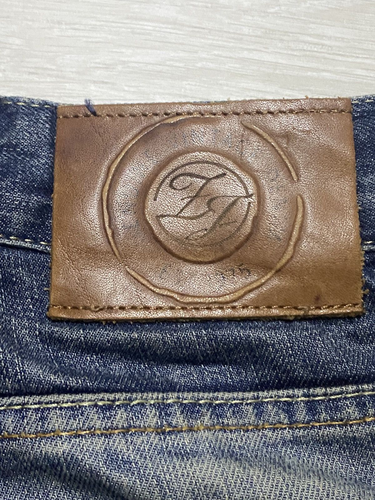 Rhude × Zara Vintage Zara Denim Distressed Straight Fit Jeans Size US 29 - 15 Thumbnail