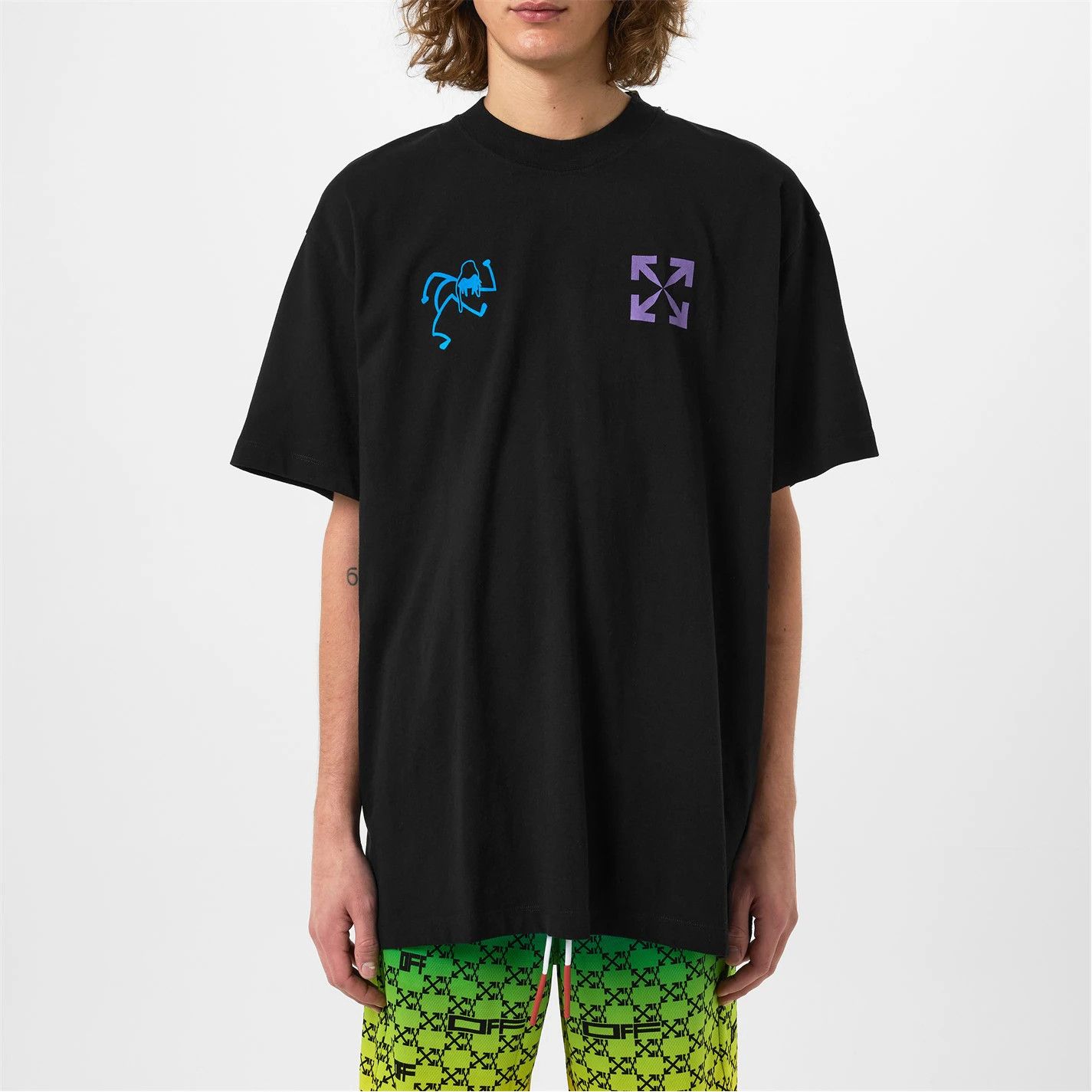 Off-White o1g2r1mq0226 Liquid Logo T-Shirt In Black Size US XS / EU 42 / 0 - 5 Thumbnail