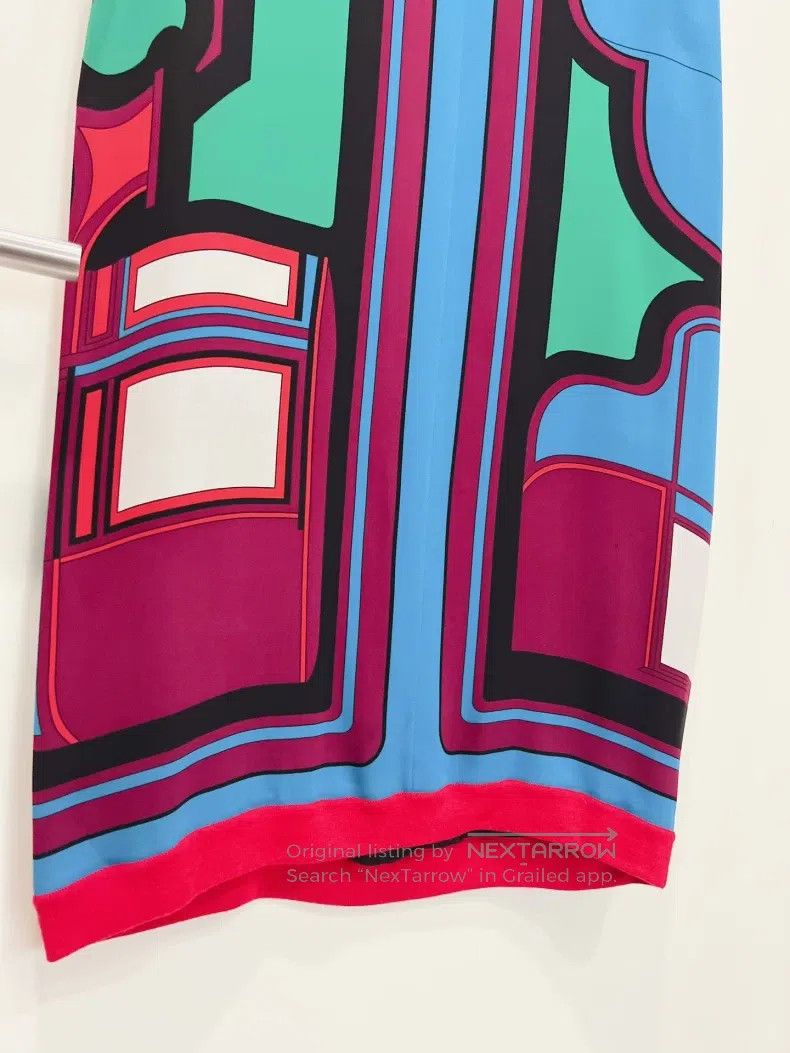 Hermes Hermes Classic Mixed Color Silk Dress Size XXS / US 00 / IT 34 - 4 Thumbnail