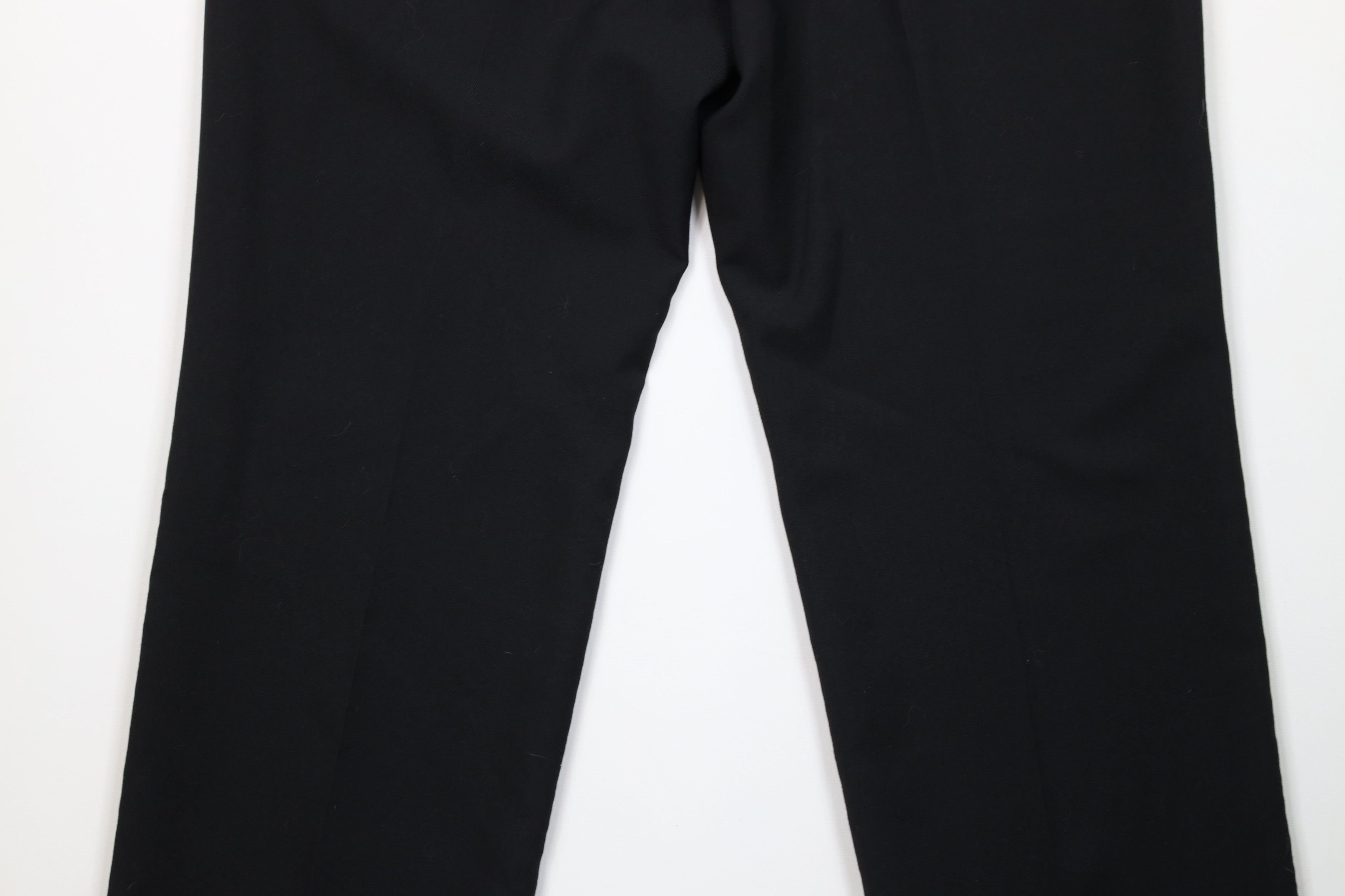 Vintage Vintage 90s Streetwear Wool Blend Wide Leg Chino Pants Black Size US 36 / EU 52 - 10 Thumbnail