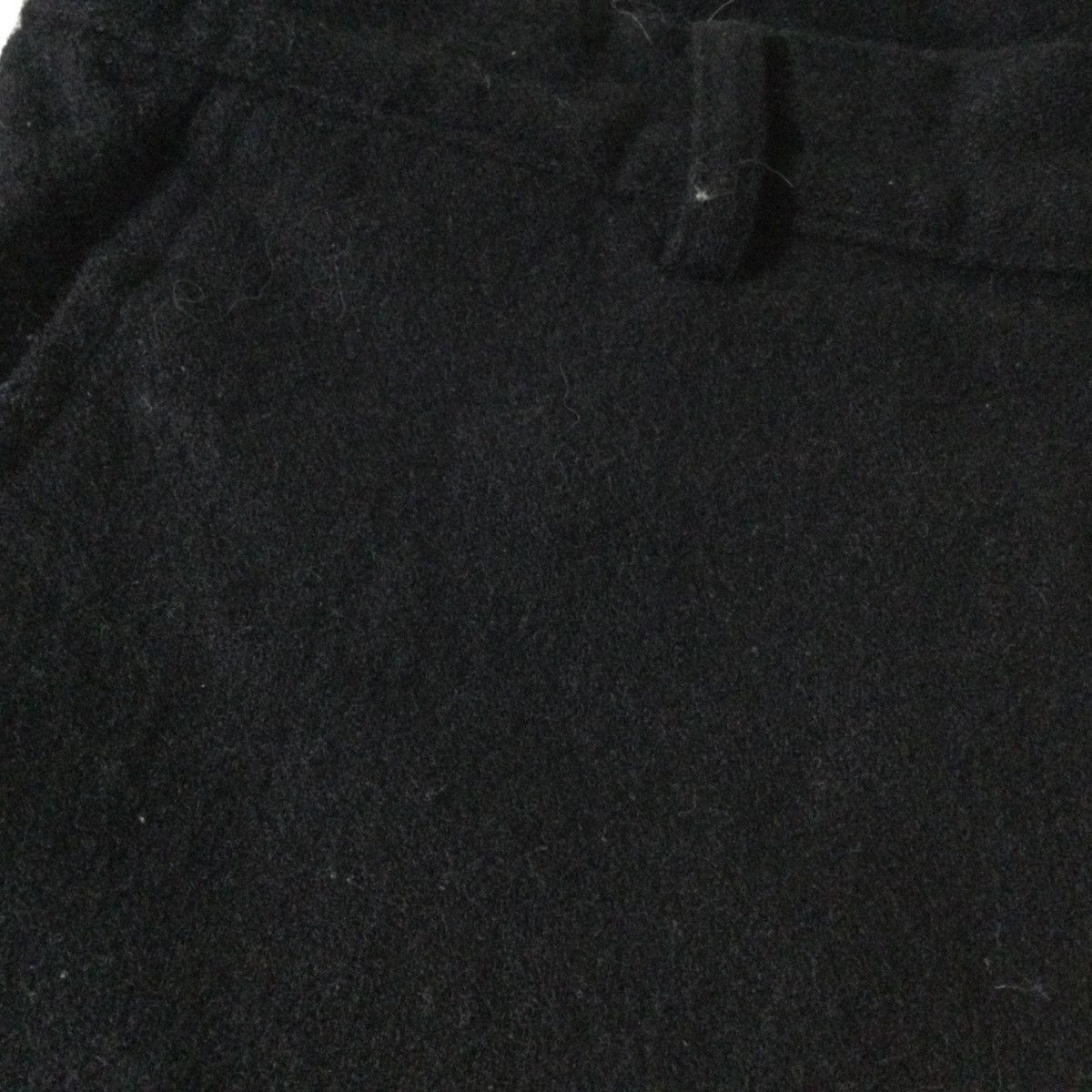 Comme des Garcons Black Cropped Pants Plain Wool Long Black Size US 31 - 6 Thumbnail
