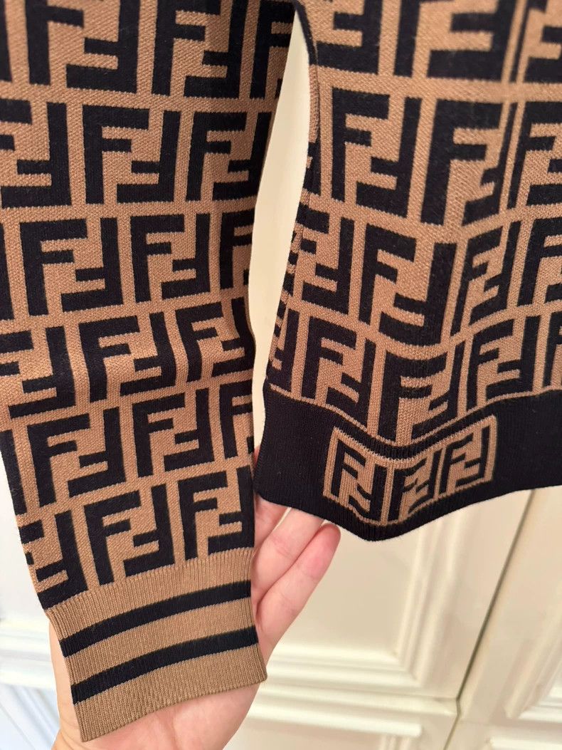 Fendi Fendi Grey old flower full print knitting Size US XXS / EU 40 - 4 Thumbnail