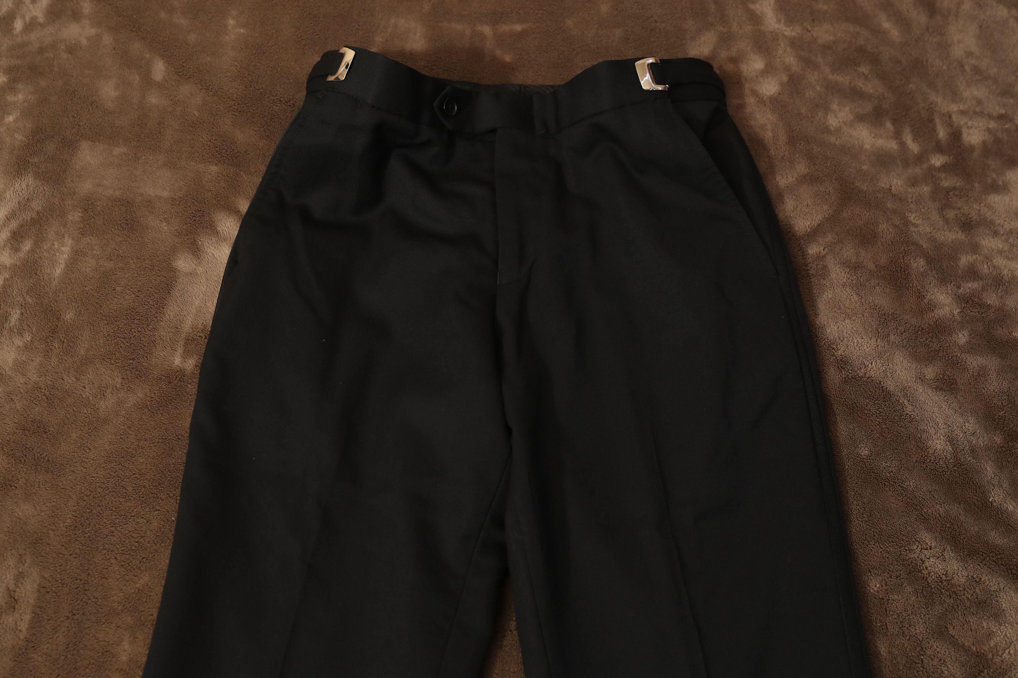 Vintage Super 130's Fine Worsted Wool Slim Pants (30x31) Size US 30 / EU 46 - 3 Thumbnail