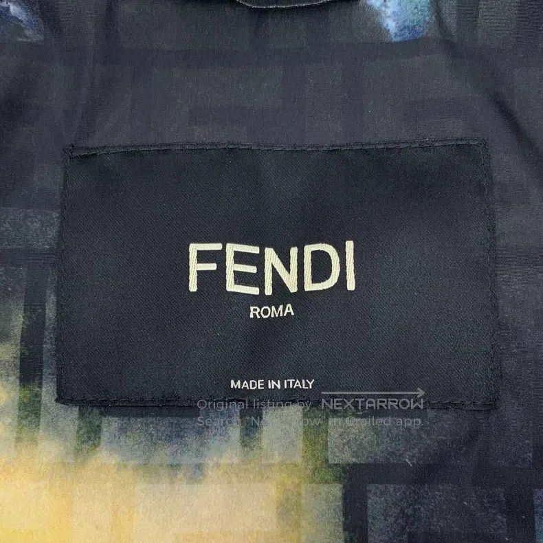 Fendi Fendi Black splatter logo lettering full print hooded long Size US S / EU 44-46 / 1 - 5 Thumbnail