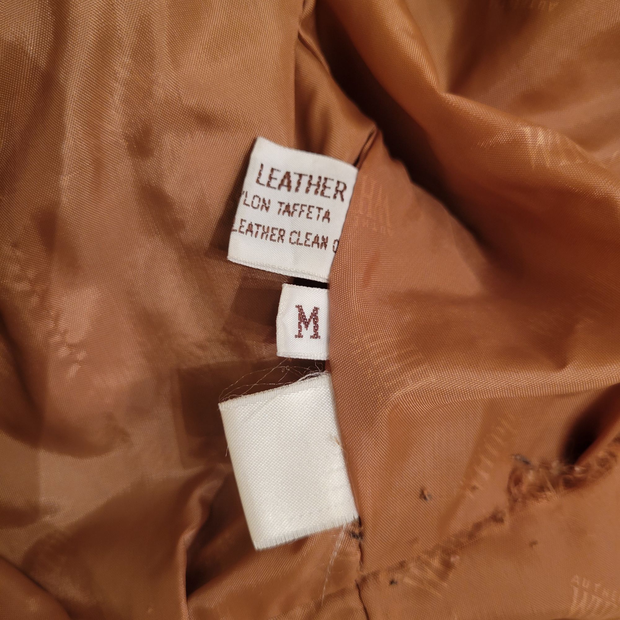 Vintage Vintage Whipp Leather Belted Jacket M Brown Distressed Bombe Size M / US 6-8 / IT 42-44 - 7 Thumbnail