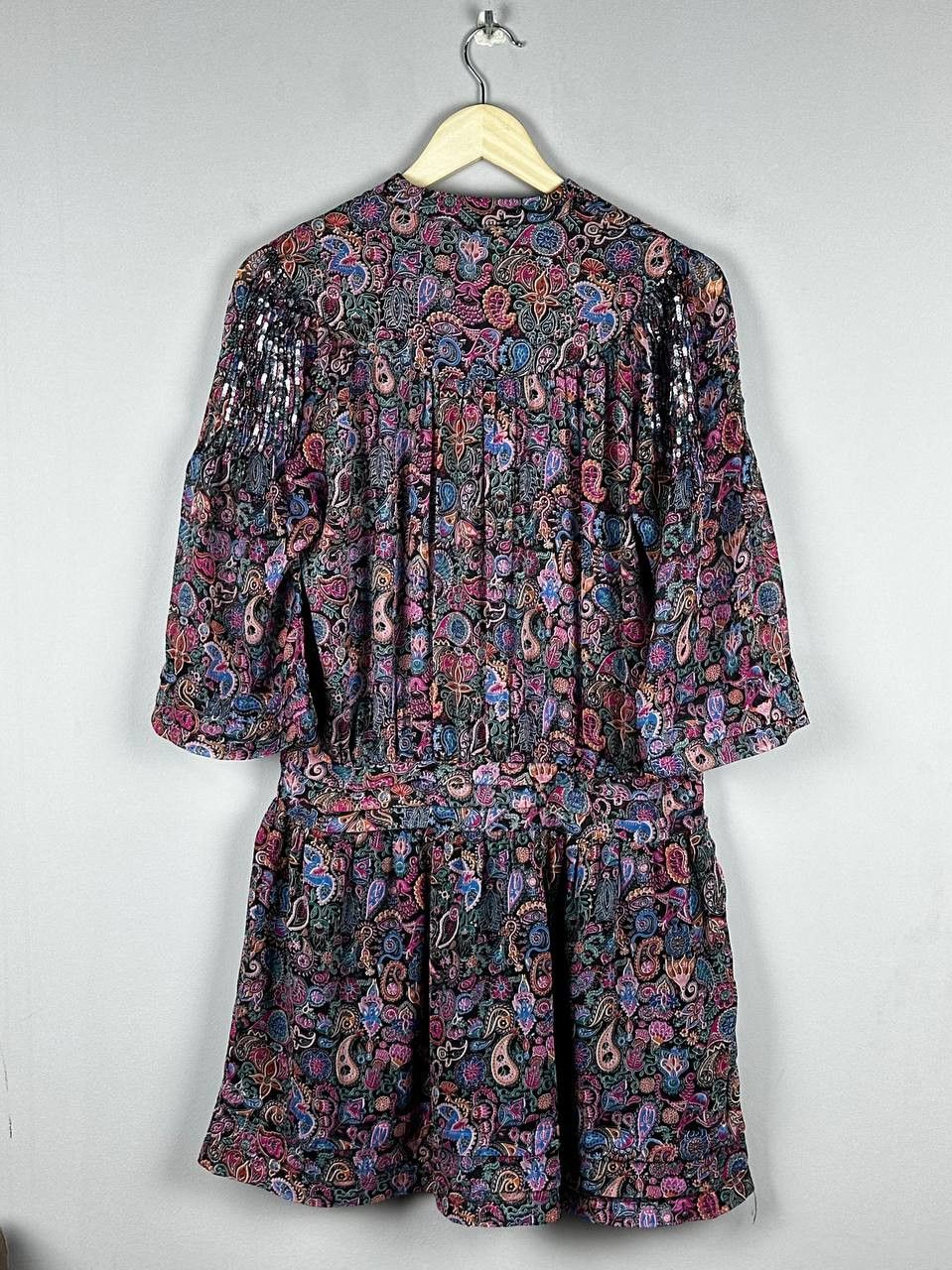 Zadig & Voltaire Zadig Voltaire Luxury Floral Midi Dress Silk Blend Size M / US 6-8 / IT 42-44 - 13 Thumbnail