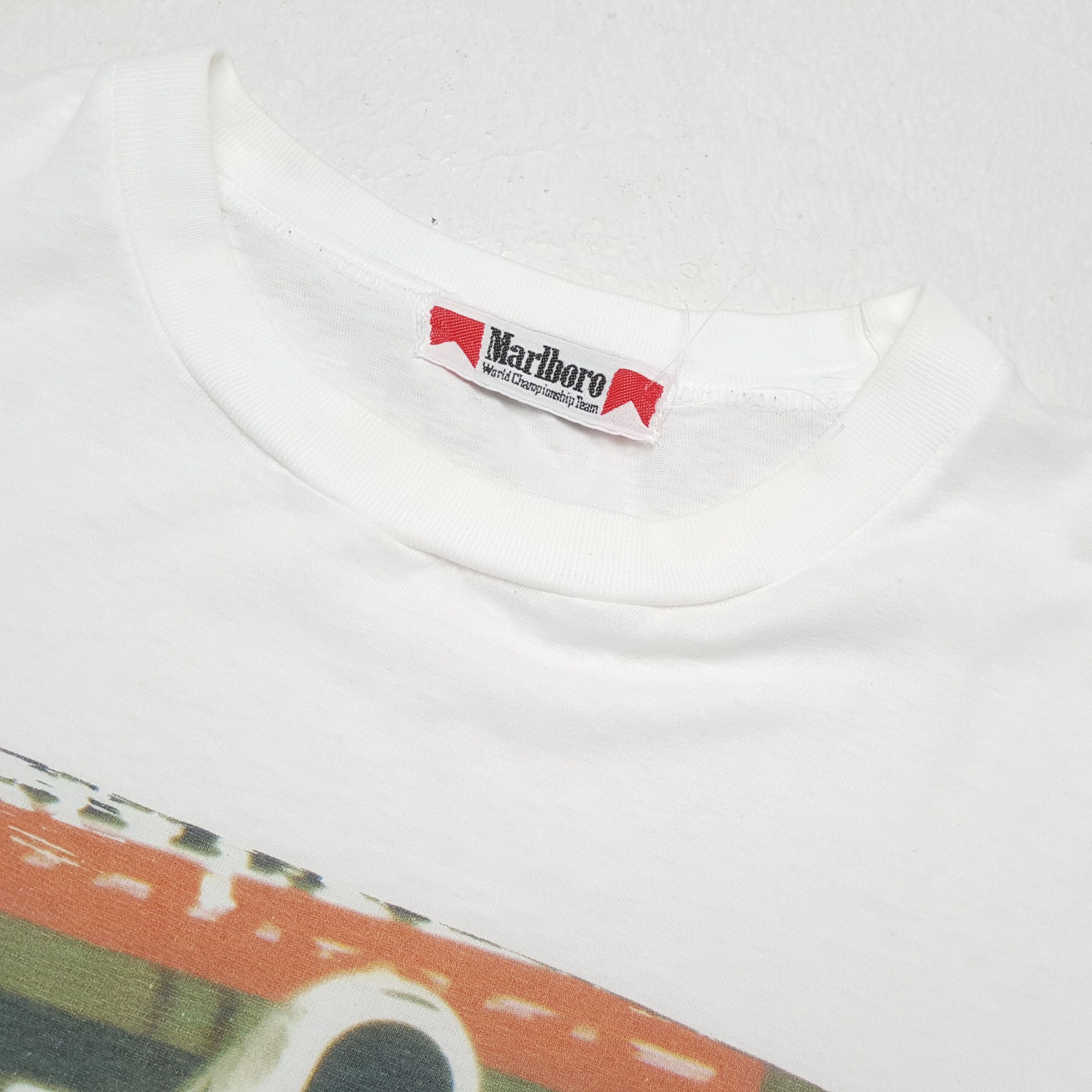 Marlboro × Vintage MARLBORO AYRTON SENNA F1 Racing Formula One Vintage Tshirt Size US M / EU 48-50 / 2 - 7 Thumbnail
